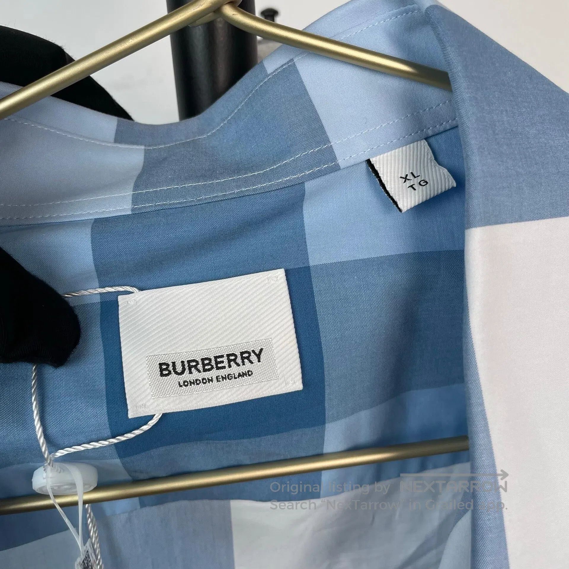 Burberry Burberry Light Blue Color Block Classic Striped Design Cot Size US L / EU 52-54 / 3 - 3 Thumbnail