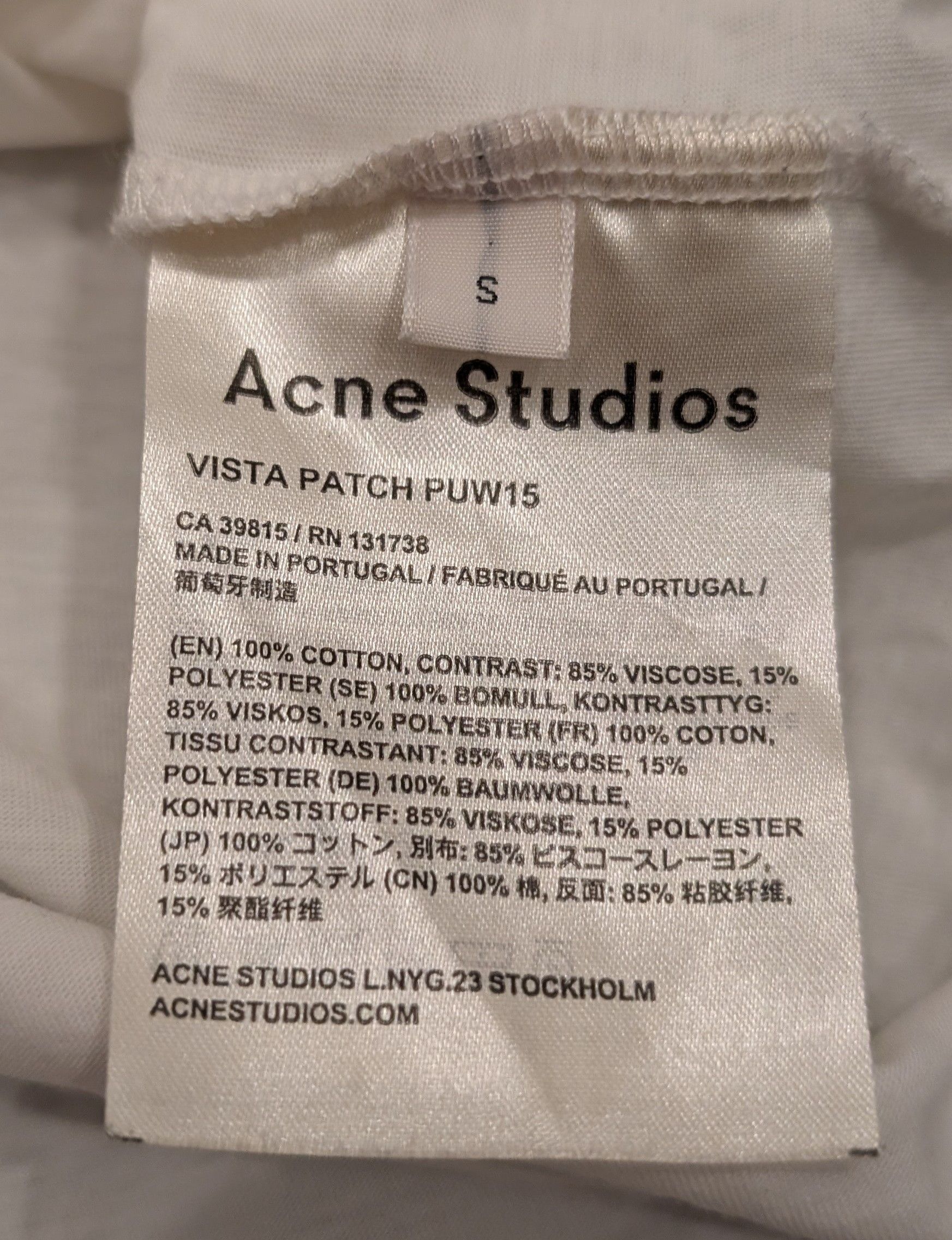 Acne Studios THRASHED Acne Studios Vista Patch PUW15 No Drugs T-shirt Size S / US 4 / IT 40 - 4 Thumbnail