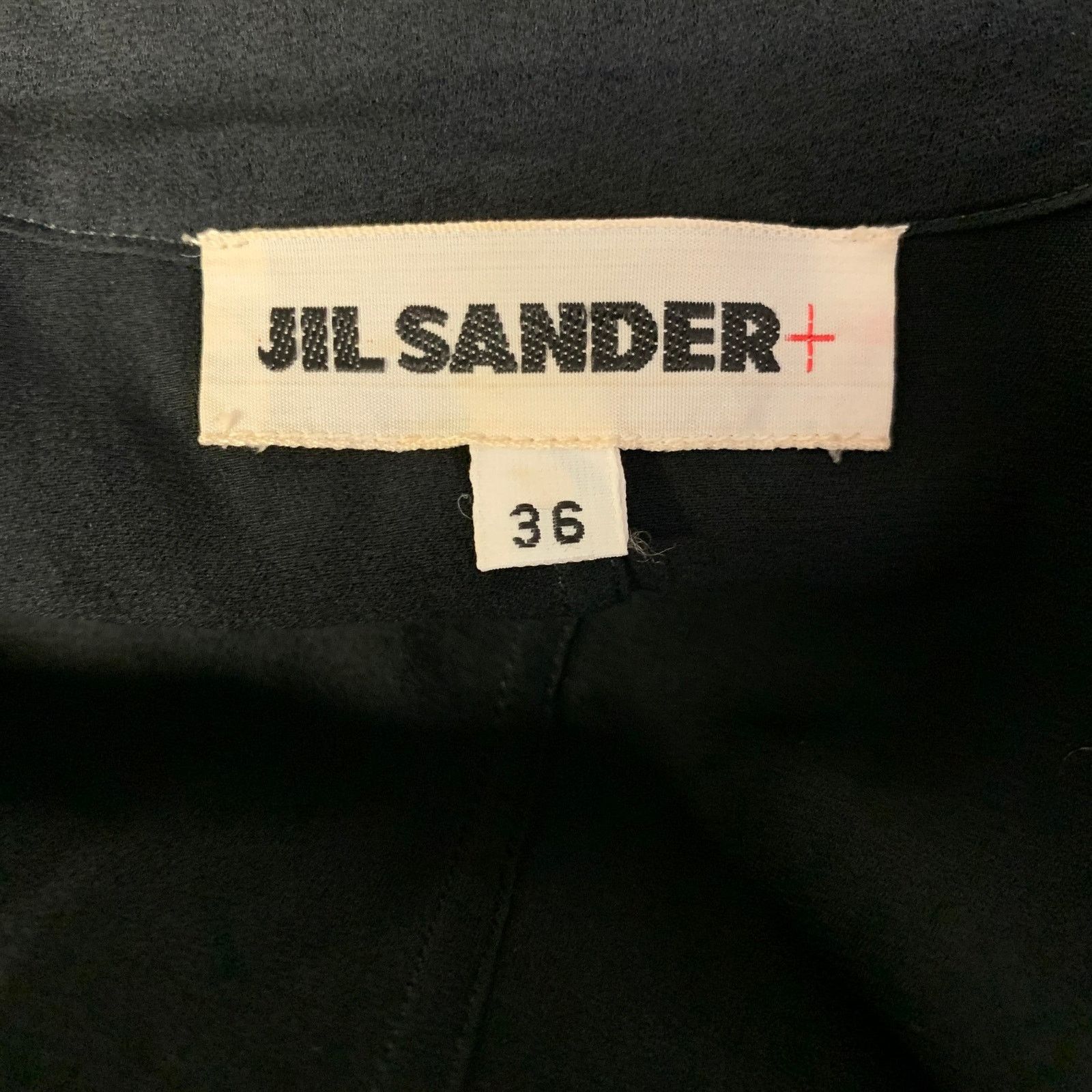 Jil Sander JIL SANDER Size 0 Black Silk Ruffled Blouse Size XS / US 0-2 / IT 36-38 - 5 Thumbnail
