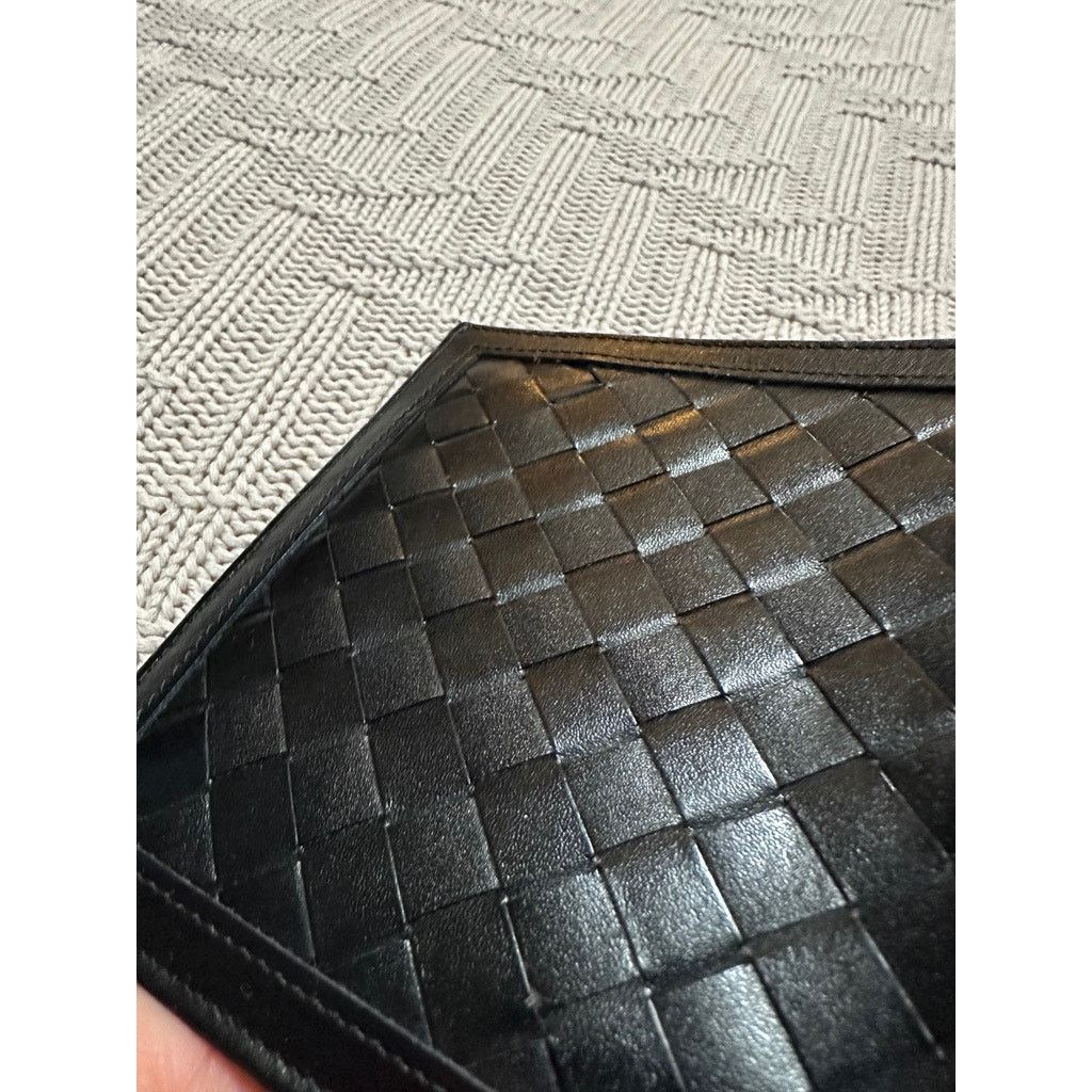 Other Vintage Prince Gardner black leather woven folded wallet NWT Size ONE SIZE - 8 Thumbnail