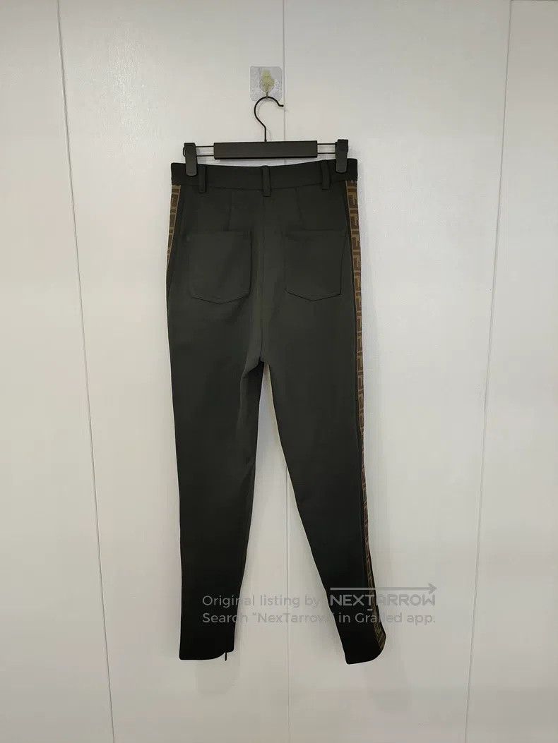 Other Fendi Black pants with brown logo stripes on the sides Size 26" / US 2 / IT 38 - 2 Thumbnail