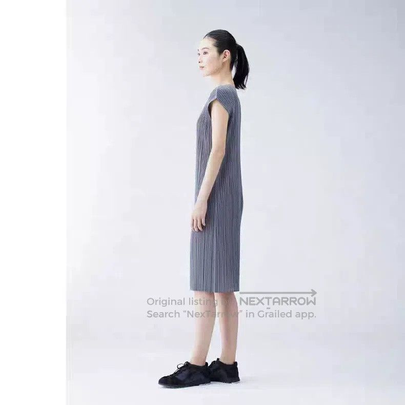 Issey Miyake Issey Miyake Classic Gray Dress Size XL / US 12-14 / IT 48-50 - 3 Thumbnail