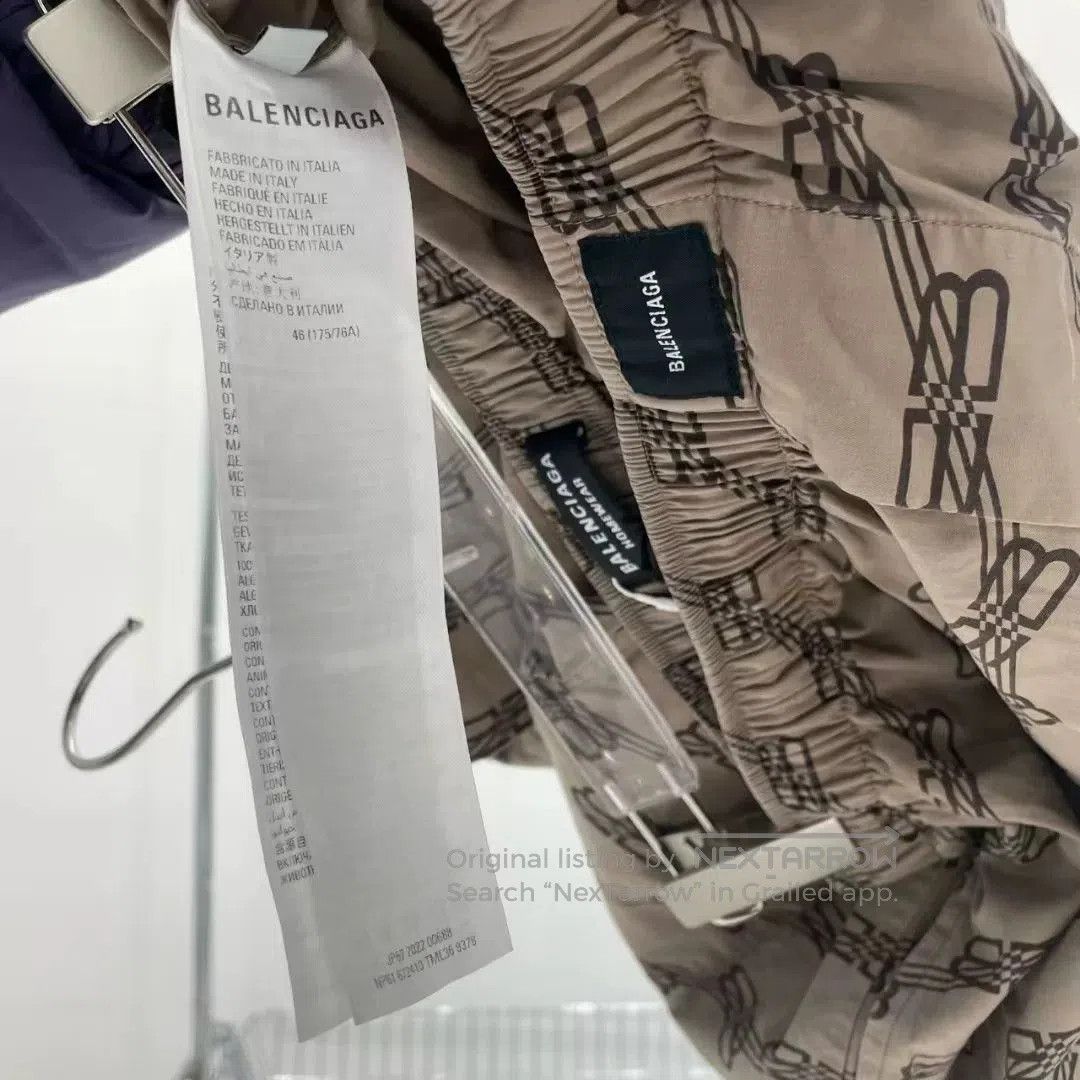 Balenciaga Balenciaga Double B Print Shorts. Size US 36 / EU 52 - 6 Thumbnail