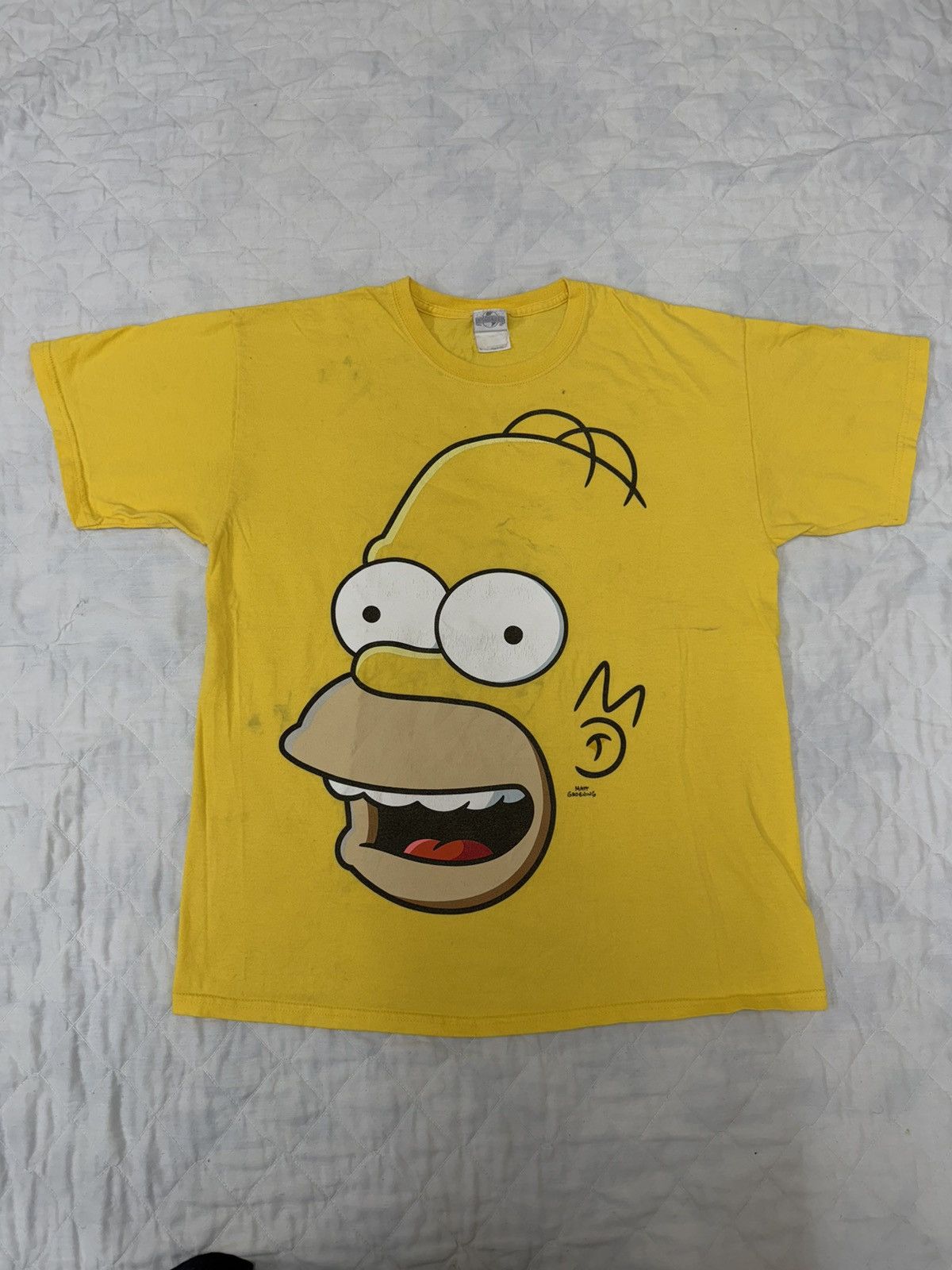 The Simpsons Vintage Y2k Homer Simpson "Big Head" Tee Size US L / EU 52-54 / 3 - 1 Thumbnail