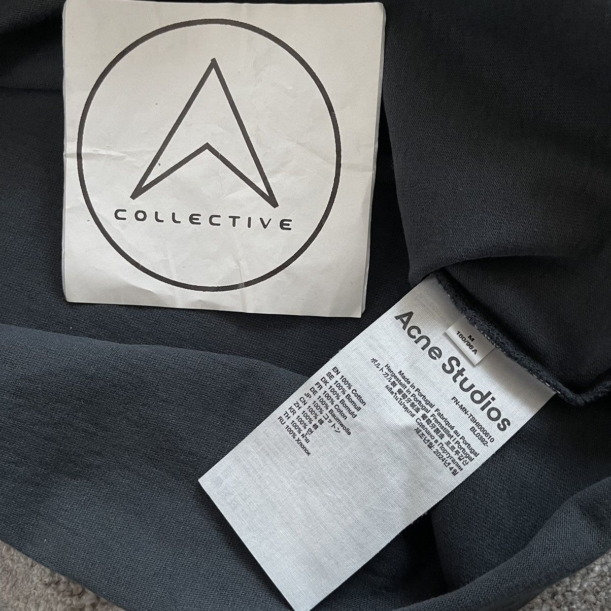 Acne Studios Acne Studios Edlund Logo Wings Faded Black T-Shirt M Size US M / EU 48-50 / 2 - 4 Thumbnail