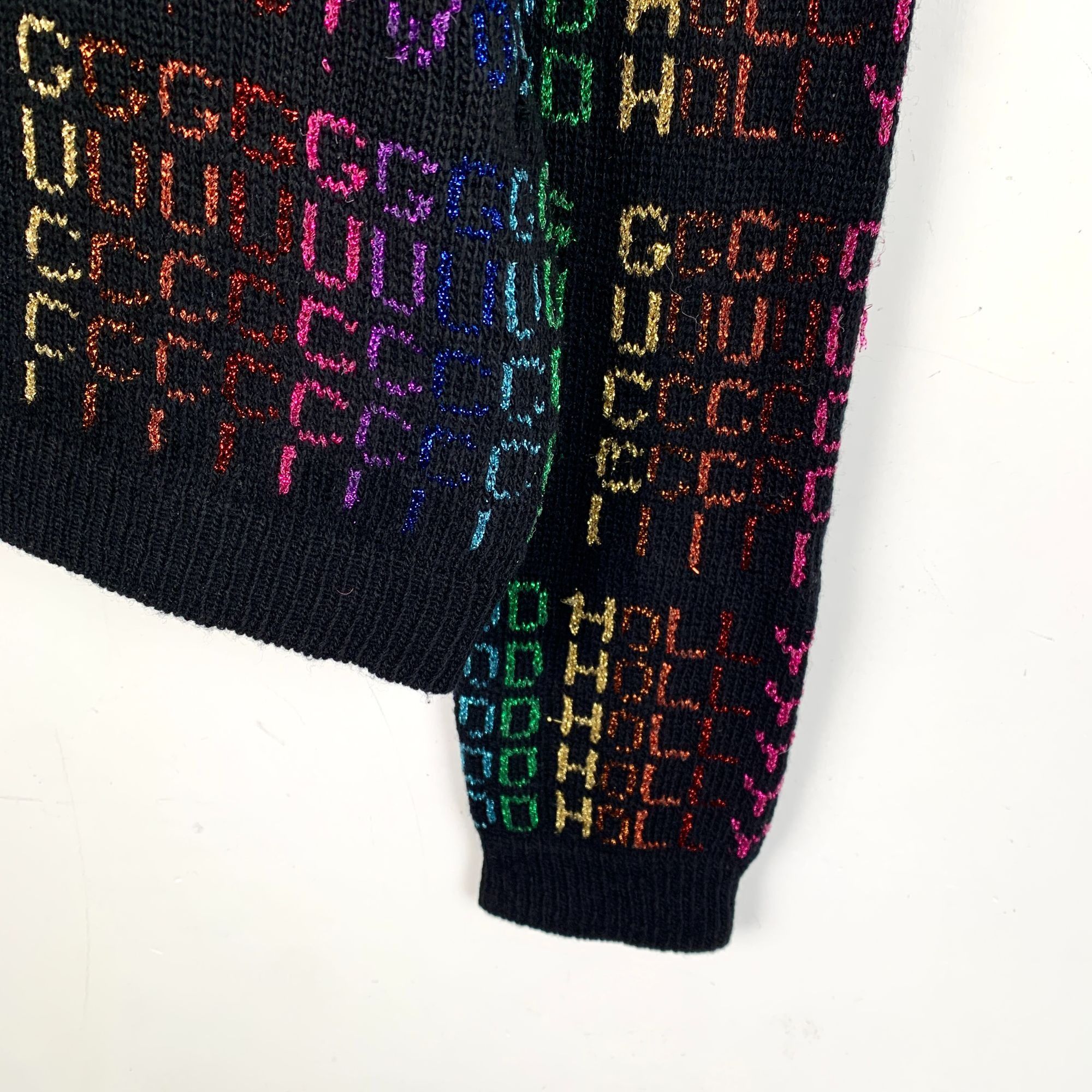 Gucci H14311 Gucci Rainbow Hollywood GG Knit Sweater Size S / US 4 / IT 40 - 4 Thumbnail