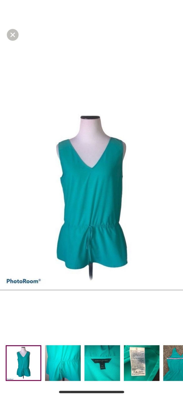 Banana Republic Banana republic XS green peplum blouse Size XS / US 0-2 / IT 36-38 - 1 Thumbnail