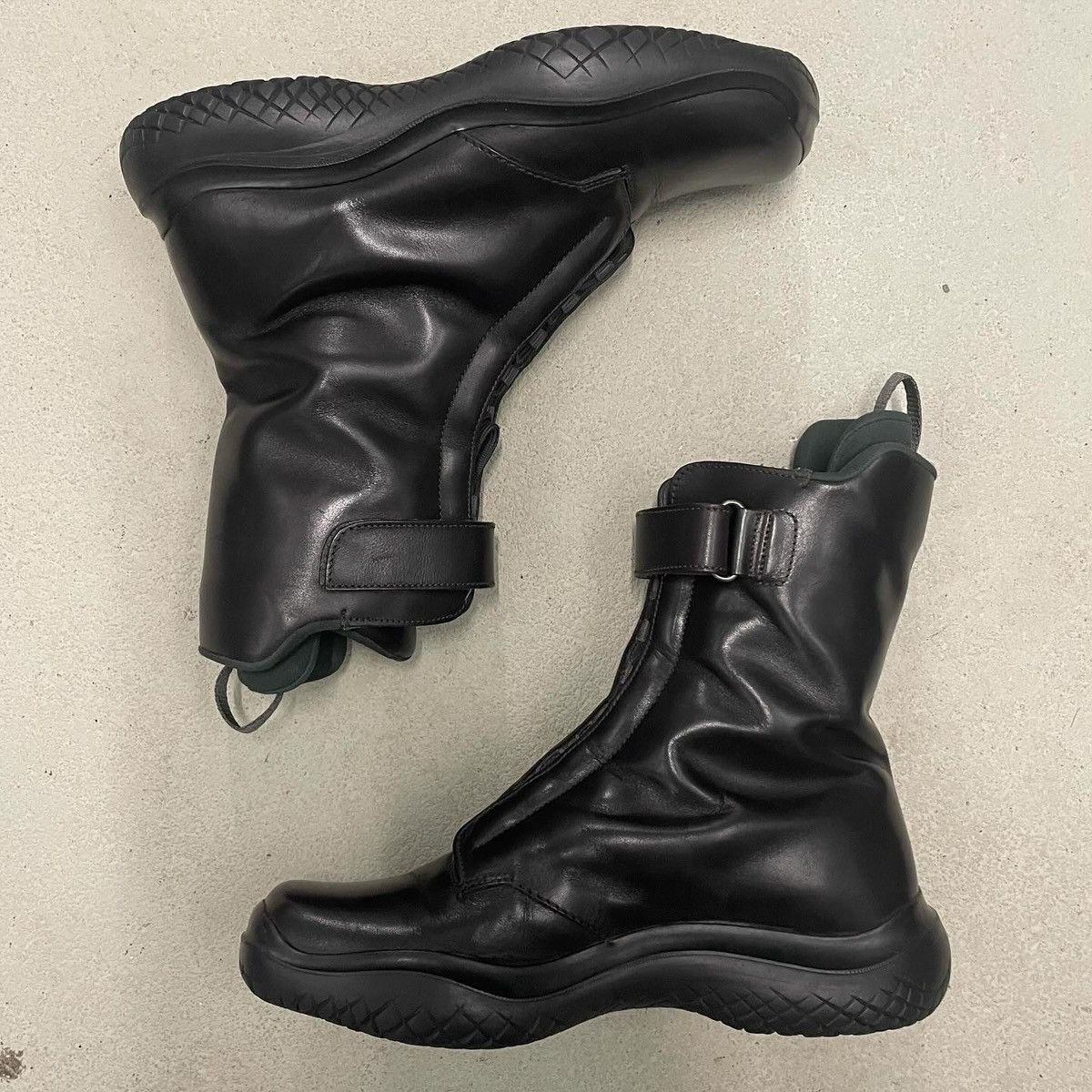 Prada Prada FW99 Black Vibram Runway Boots Size US 10 / EU 43 - 3 Thumbnail
