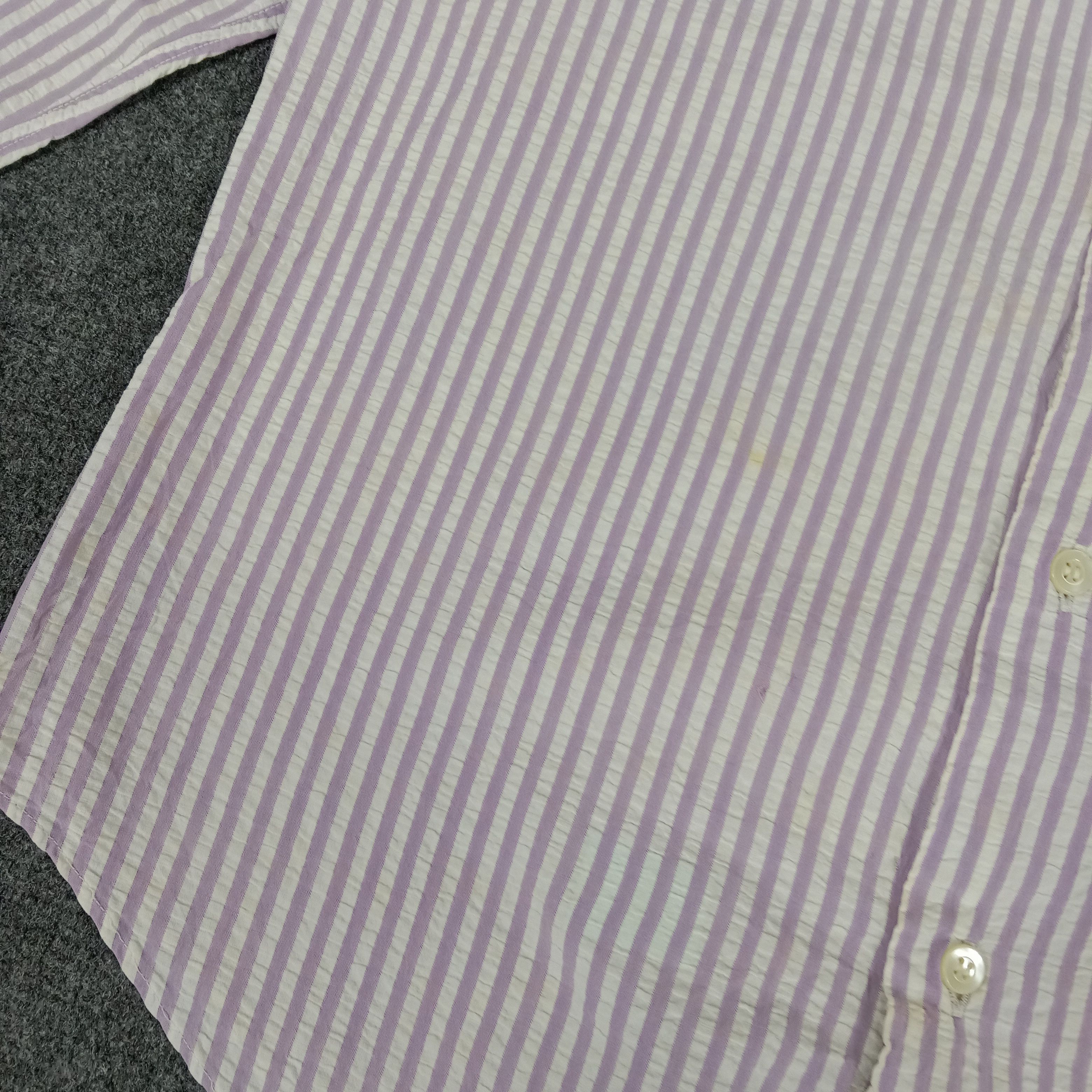 Issey Miyake × Vintage Issey Miyake Japanese Designer Strips Shirt Size US M / EU 48-50 / 2 - 2 Thumbnail