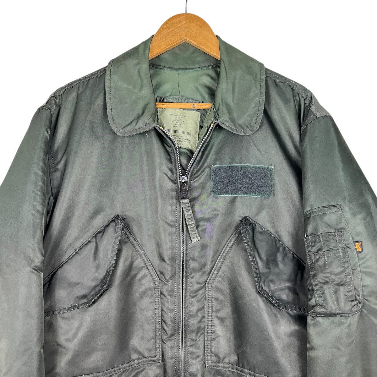Alpha Industries Vintage alpha Cwu 45 P Bomber Jacket Made In Usa Size M Size US M / EU 48-50 / 2 - 4 Thumbnail