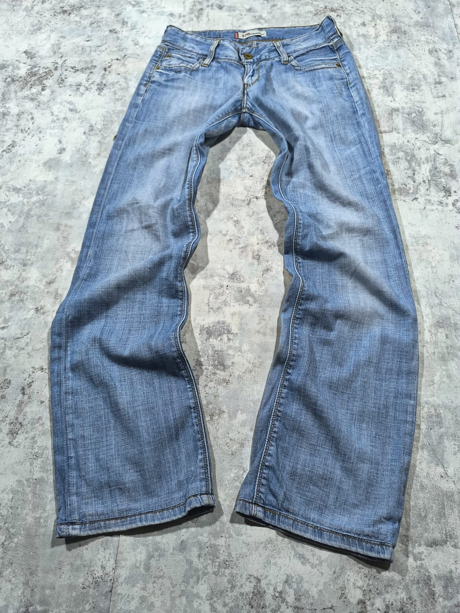 Levi's levis 570 straight lowrise wmn xs faded western Size 28" / US 6 / IT 42 - 5 Thumbnail