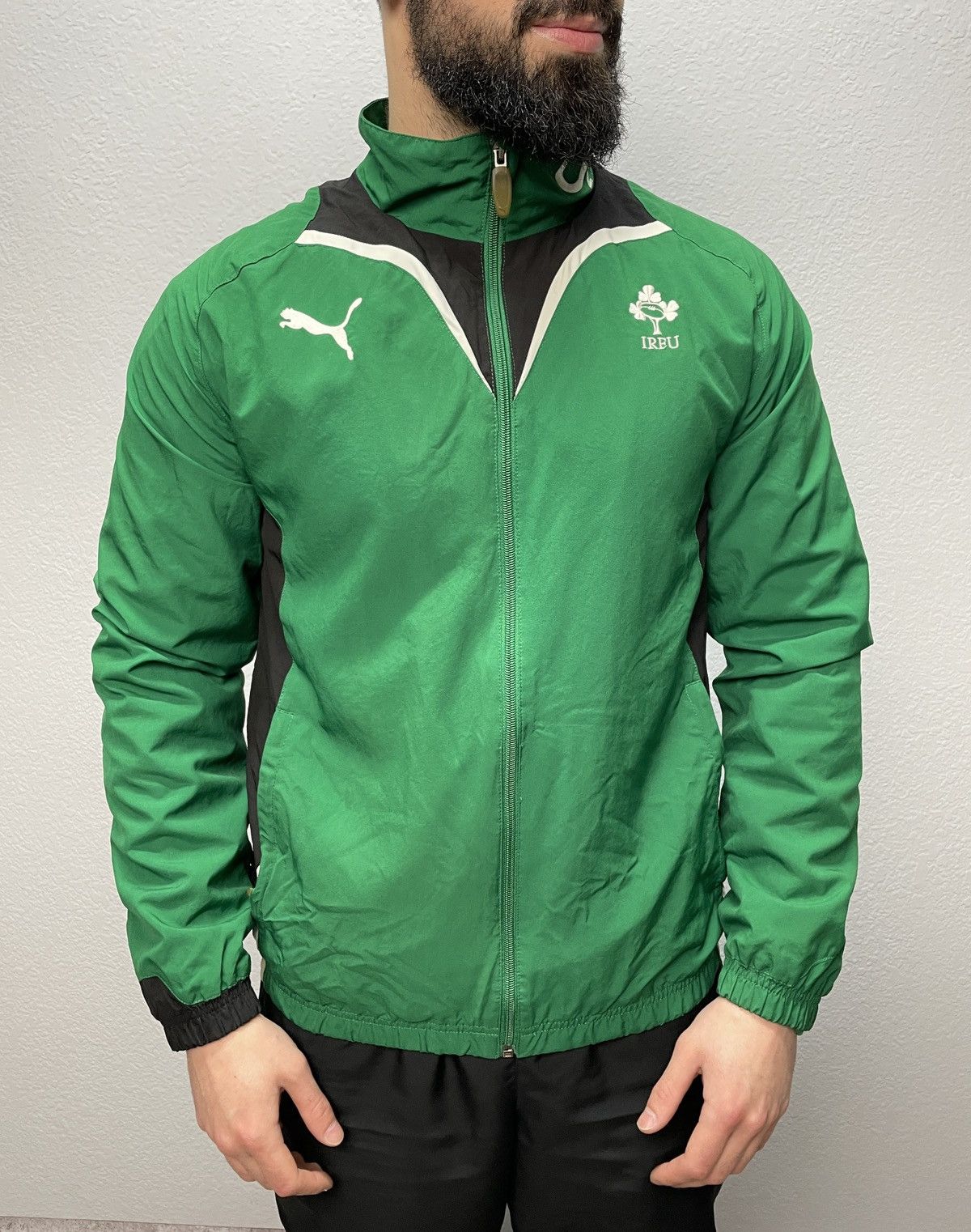 Puma Vintage 00s Puma Ireland Rugby Track Jacket IRFU Size US S / EU 44-46 / 1 - 2 Thumbnail