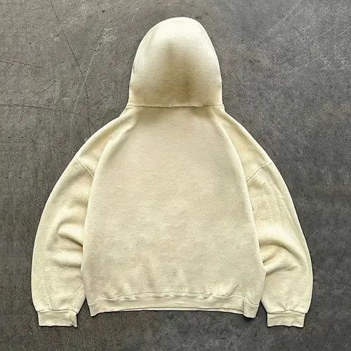 Handmade × Japanese Brand Hoodie Washed vintage apricot cat print oversized hoodie Size US L / EU 52-54 / 3 - 4 Thumbnail