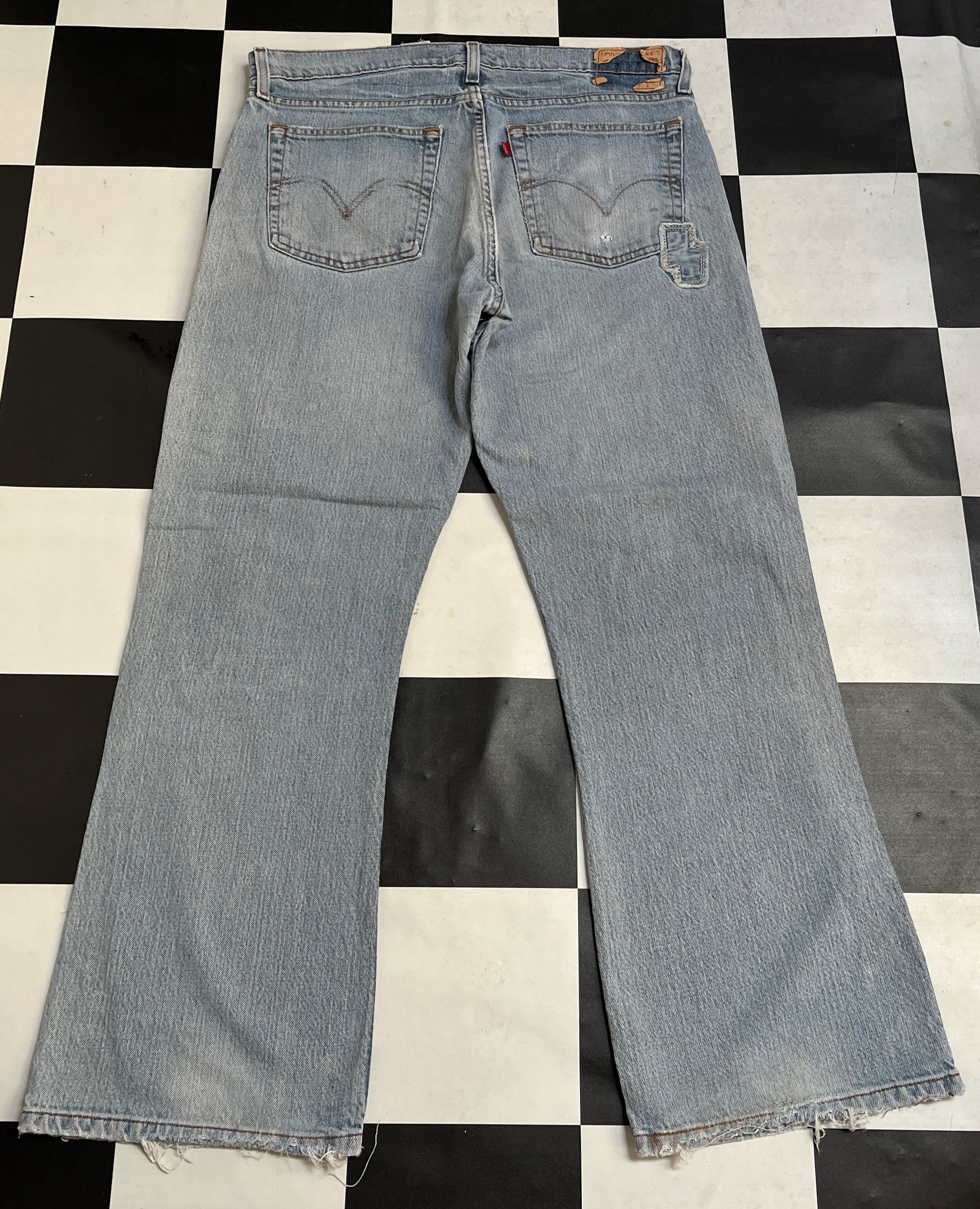 Levi's Vintage Levis 527 Low Boot Cut Distressed Jeans - L202 Size US 36 / EU 52 - 2 Thumbnail
