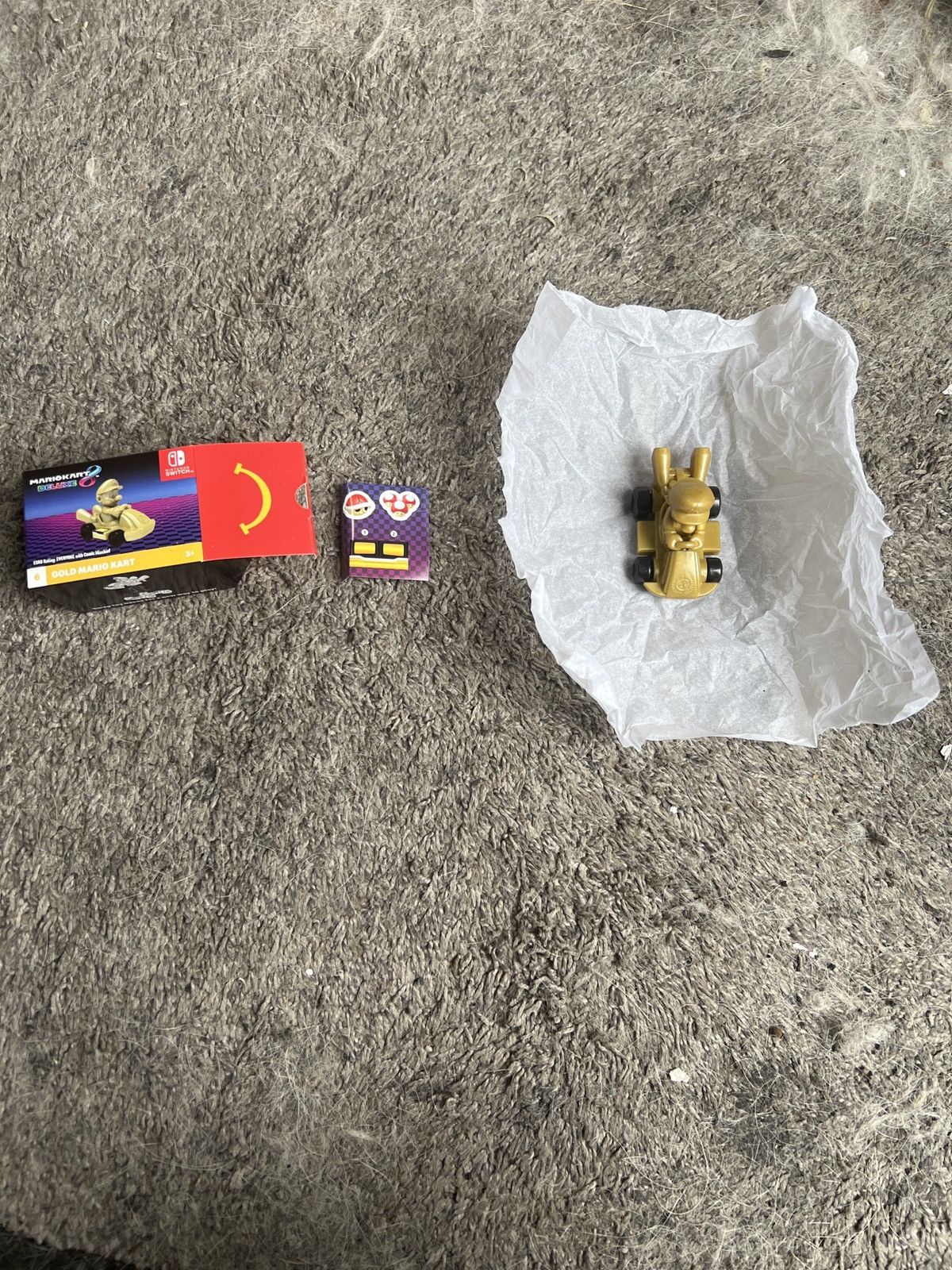 Nintendo 2024 McDonald’s Nintendo Mario Kart 8 Deluxe Gold Mario Kart Size ONE SIZE - 1 Thumbnail