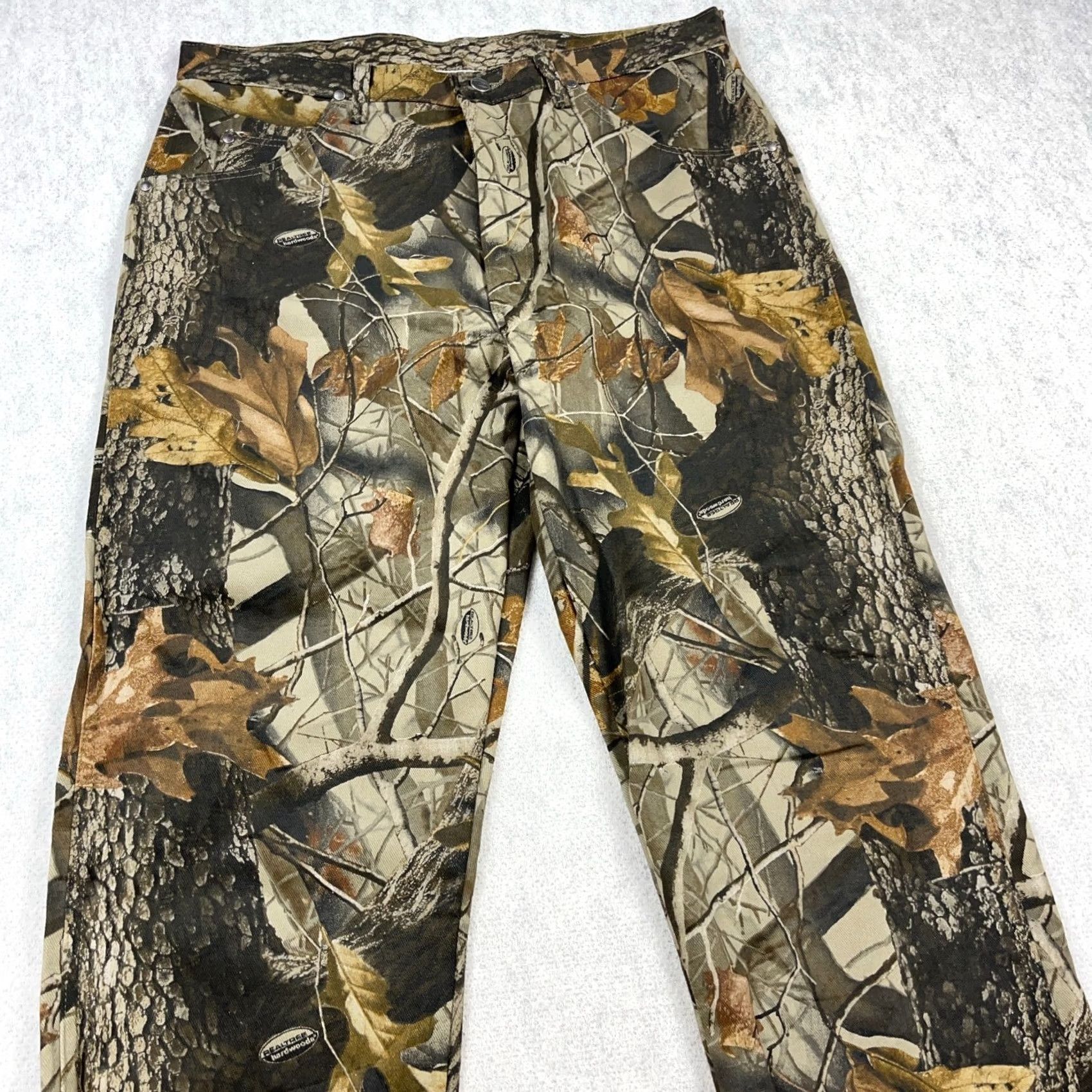 Wrangler VINTAGE Wrangler Camo Jeans Men 36x34 Realtree Hardwood Baggy Y2K Pro Gear Denim Jeans Regular Brown Camouflage 90s Pattern Mens Size US 36 / EU 52 - 4 Thumbnail
