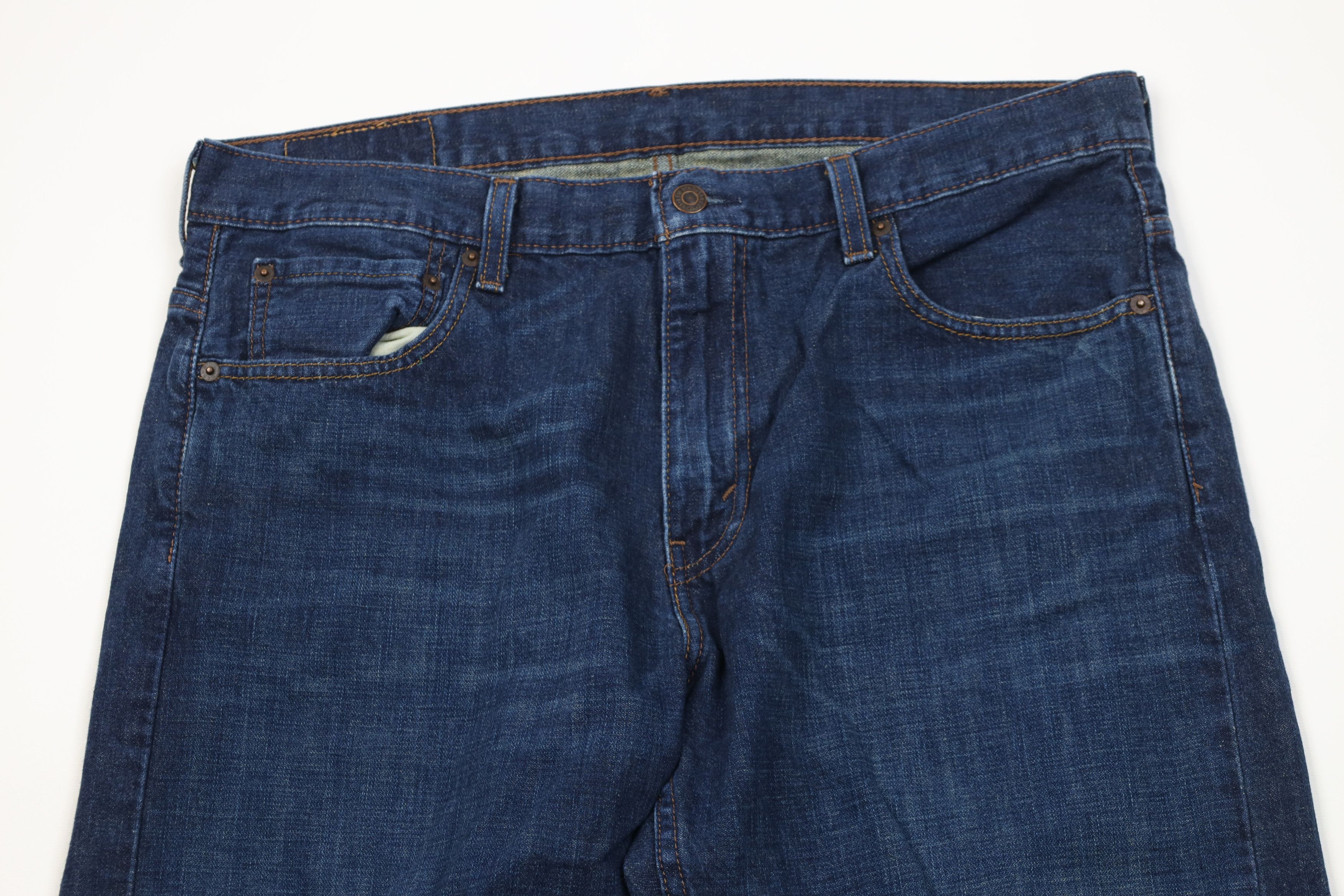 Levi's Vintage Y2K Levis 569 Loose Fit Straight Wide Leg Jeans Blue Size US 34 / EU 50 - 2 Thumbnail