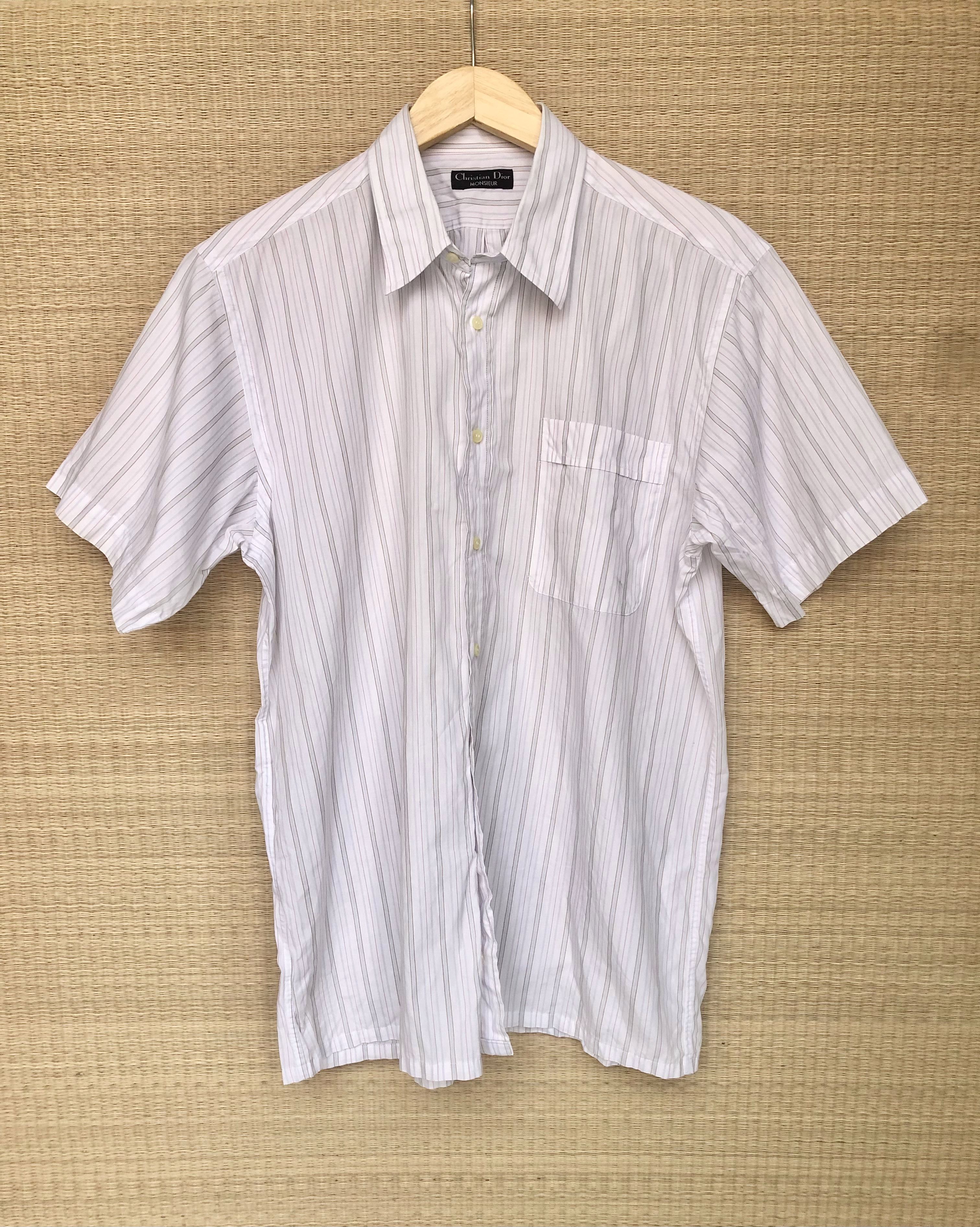 Christian Dior Monsieur stripes shirt Size US M / EU 48-50 / 2 - 1 Thumbnail