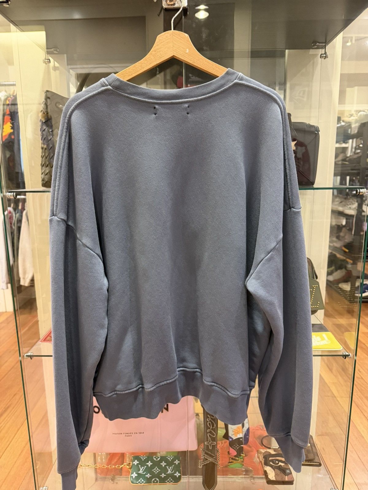 Amiri Amiri Beverly Hills Crewneck - Slate Blue Size US S / EU 44-46 / 1 - 2 Thumbnail