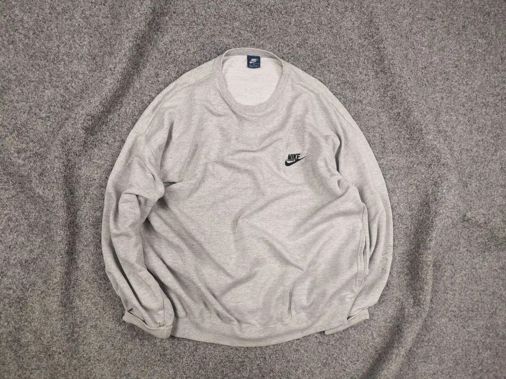 Nike Vintage 80's Nike Oregon USA Gray Jumper Swoosh Sweatshirt Size US XL / EU 56 / 4 - 1 Thumbnail