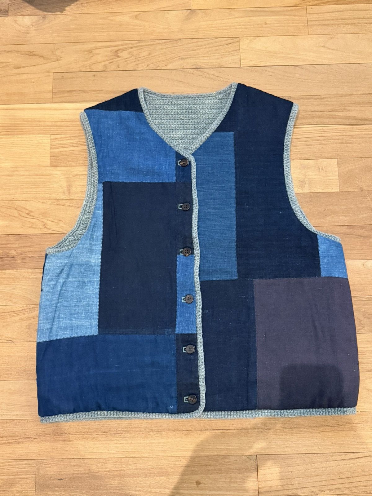 Visvim Crochet hand knit vest N.D. Size US XL / EU 56 / 4 - 1 Thumbnail