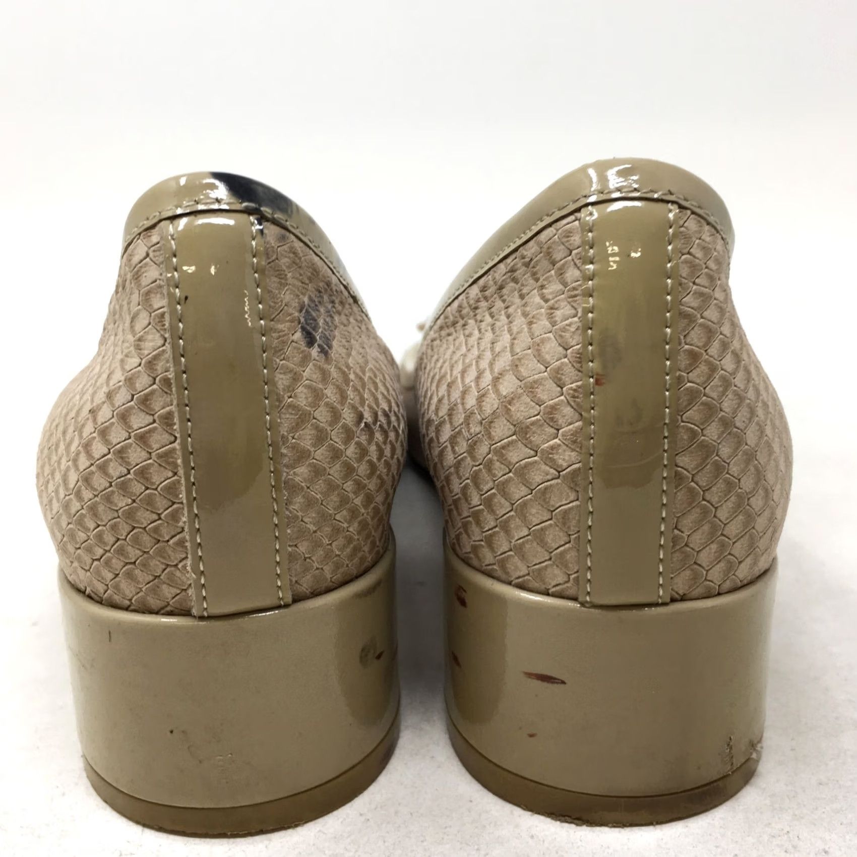 Cole Haan Cole Haan Heels Womens 5.5 B Grand OS Pump Cap Toe Snake Print Brown Block OS Pump Womens Shoes Brown Snake Print Cap Toe Pump Size ONE SIZE - 6 Thumbnail