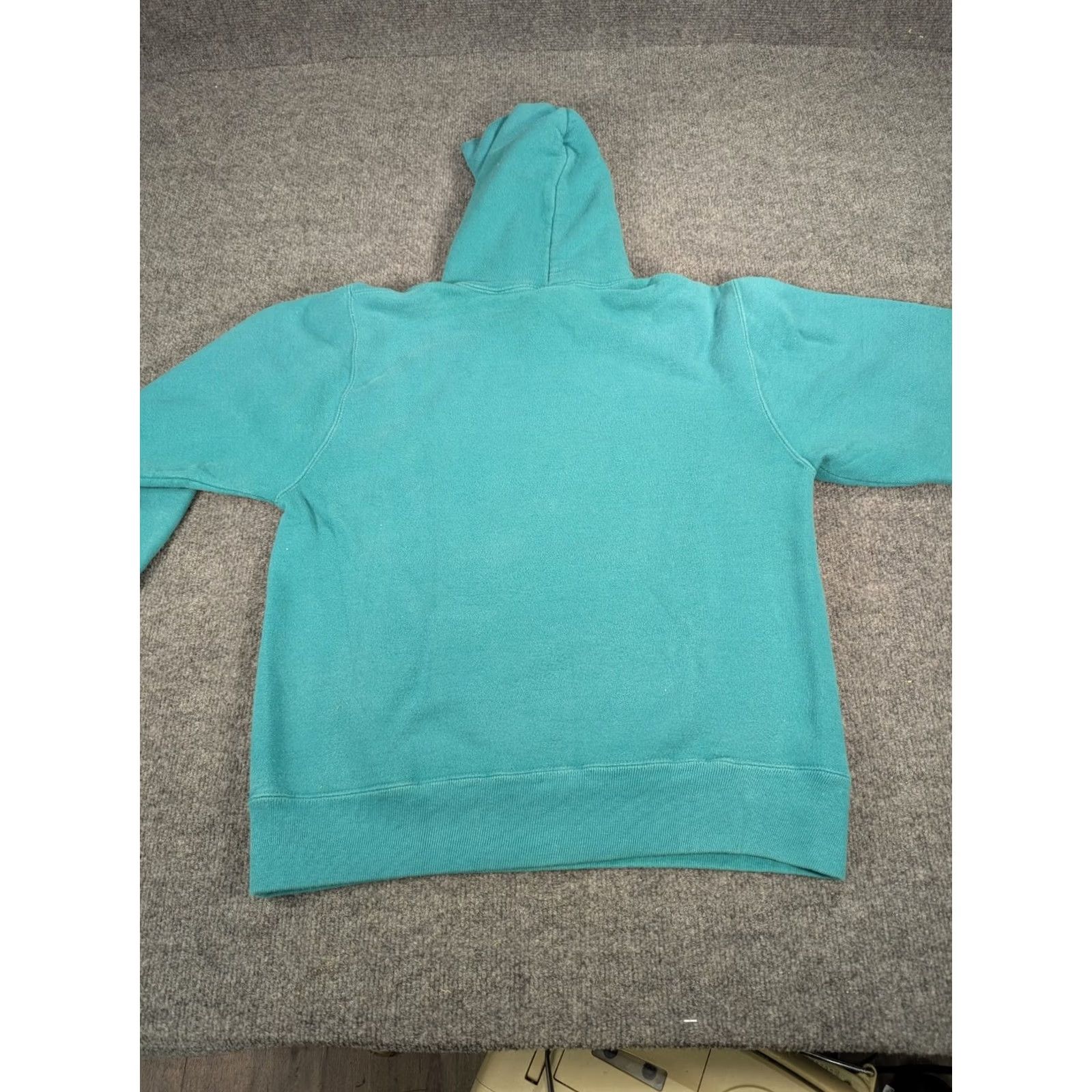 Champion VINTAGE Champion Reverse Weave Hoodie Pullover Heavyweight Hooded Mens M Green/Blue 90s USA Made Size US M / EU 48-50 / 2 - 4 Thumbnail