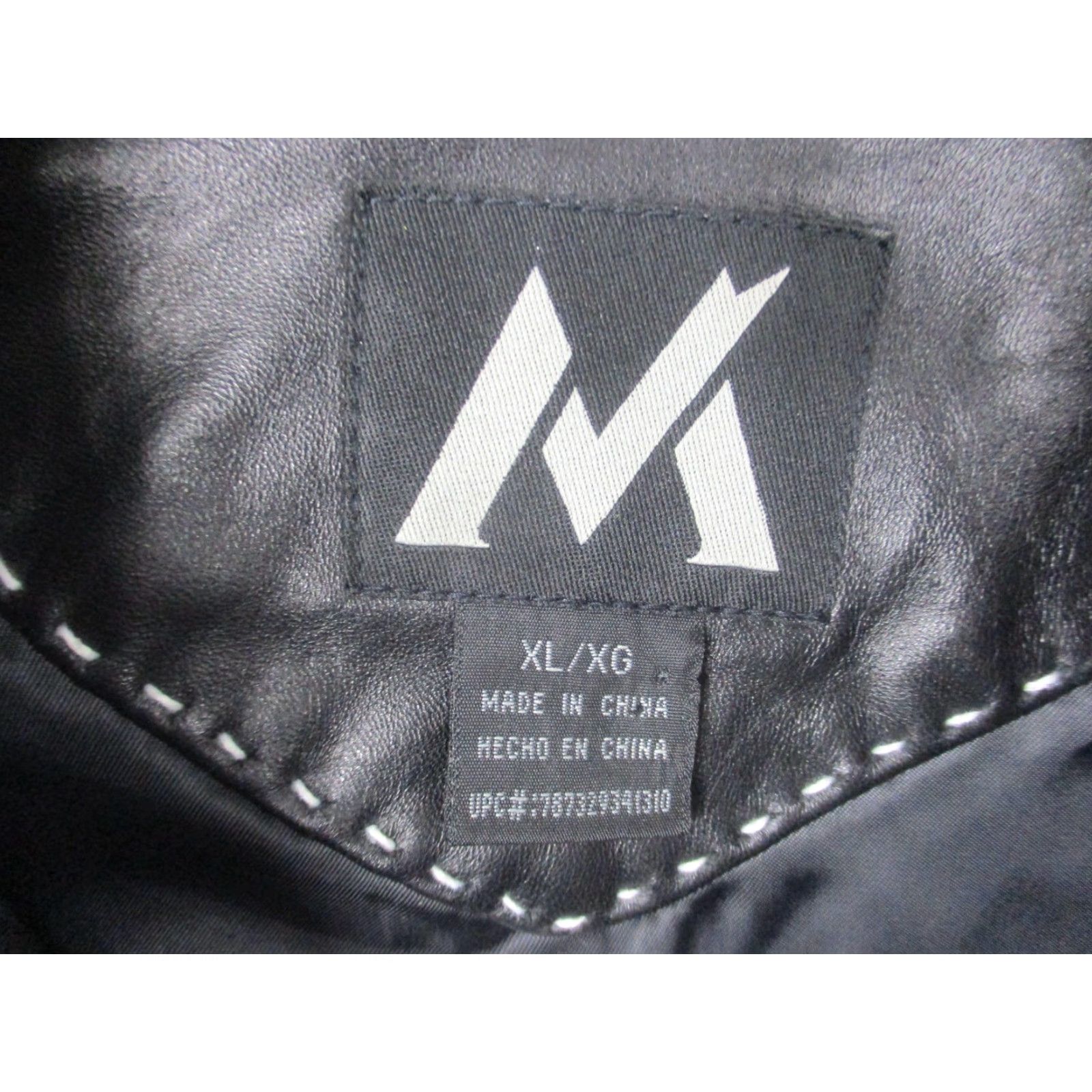 Vintage M Jacket Mens XL Black Leather Bomber Jacket Full Zip Lined Pockets Classic Mens XL Skin Size US XL / EU 56 / 4 - 5 Thumbnail