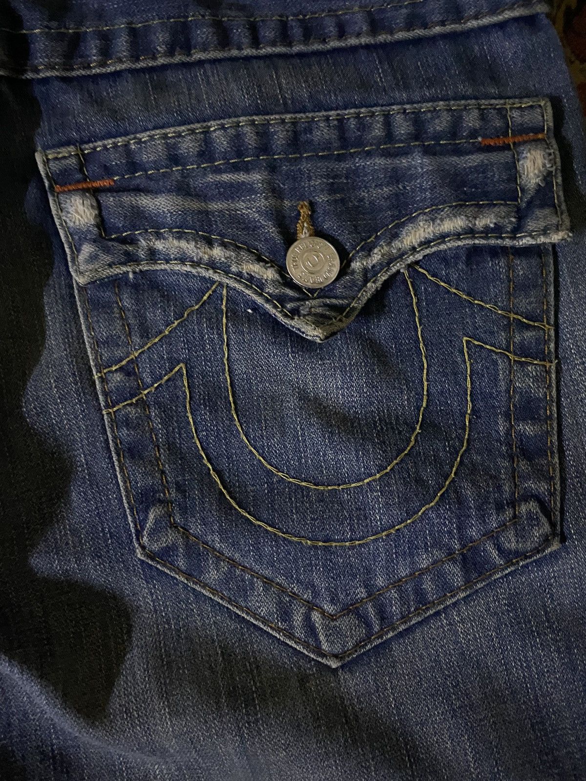 Jean × True Religion 🔥FLARE🔥TRUE RELIGION Flare Distressed Denim Size US 33 - 3 Thumbnail