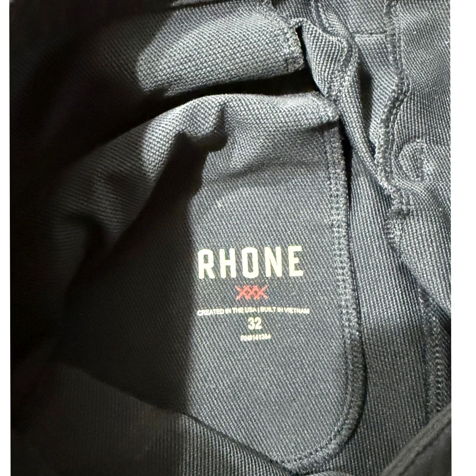 Rhone Rhone Men’s Pants 32 Jogger Flat Front Polyester Chino Casual Business Breathable Black Solid Knit Slim Classic 30in Inseam Men Size US 32 / EU 48 - 3 Thumbnail