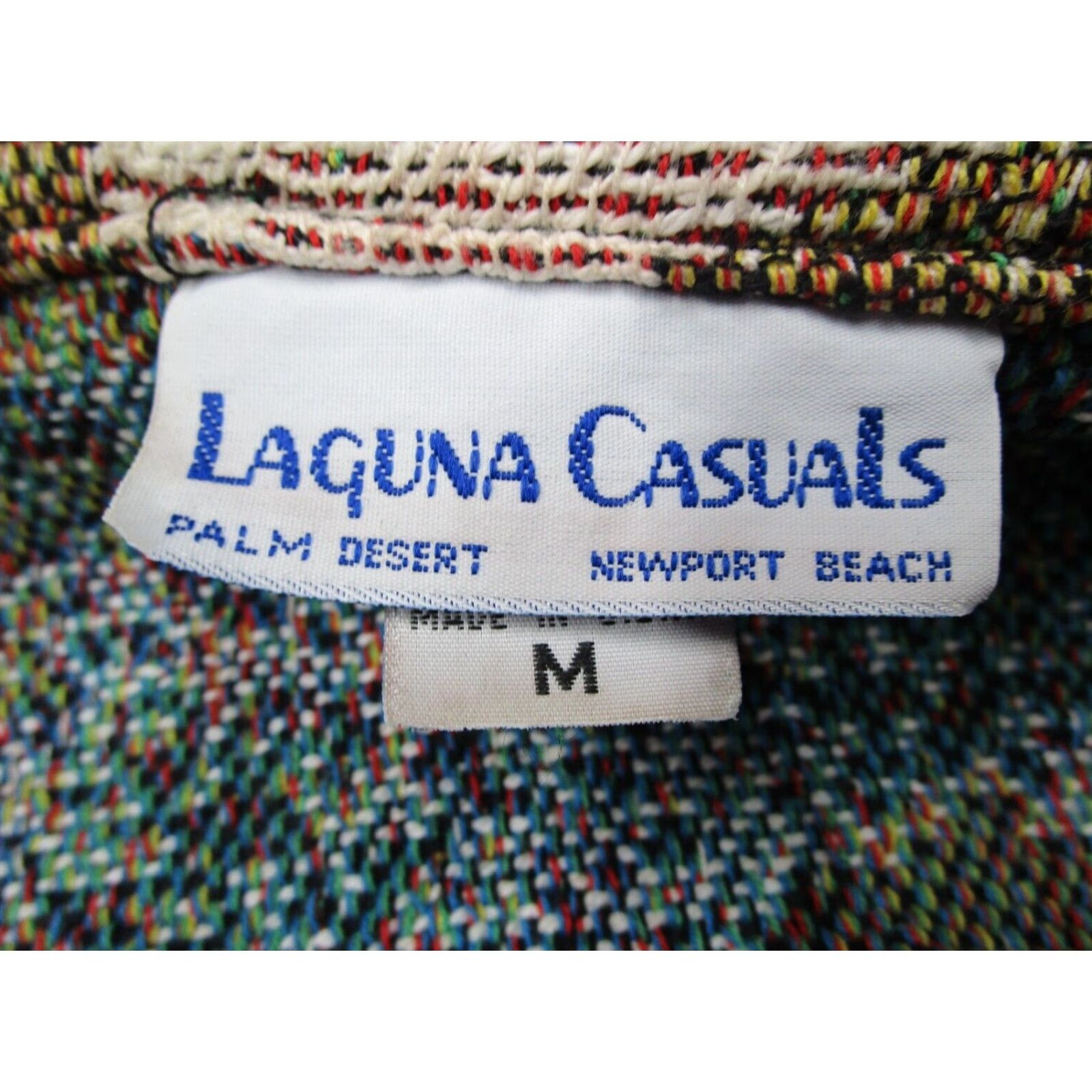 Vintage VINTAGE Laguna Casuals Jacket Women's Medium Beige Knit Button Up Animal Print Size M / US 6-8 / IT 42-44 - 2 Thumbnail