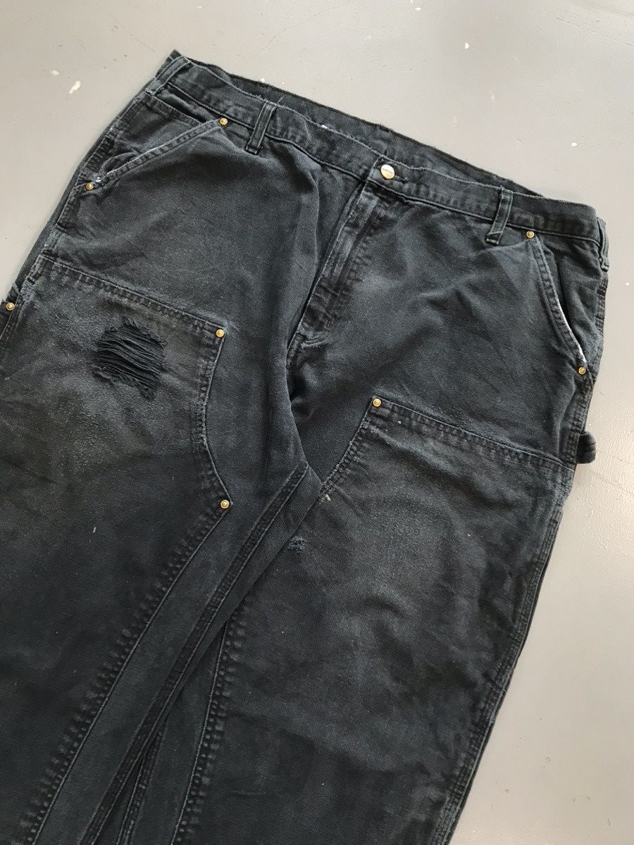 Carhartt × Vintage Vintage Carhartt B136 BLK double knee carpenter denim Size US 42 / EU 58 - 2 Thumbnail