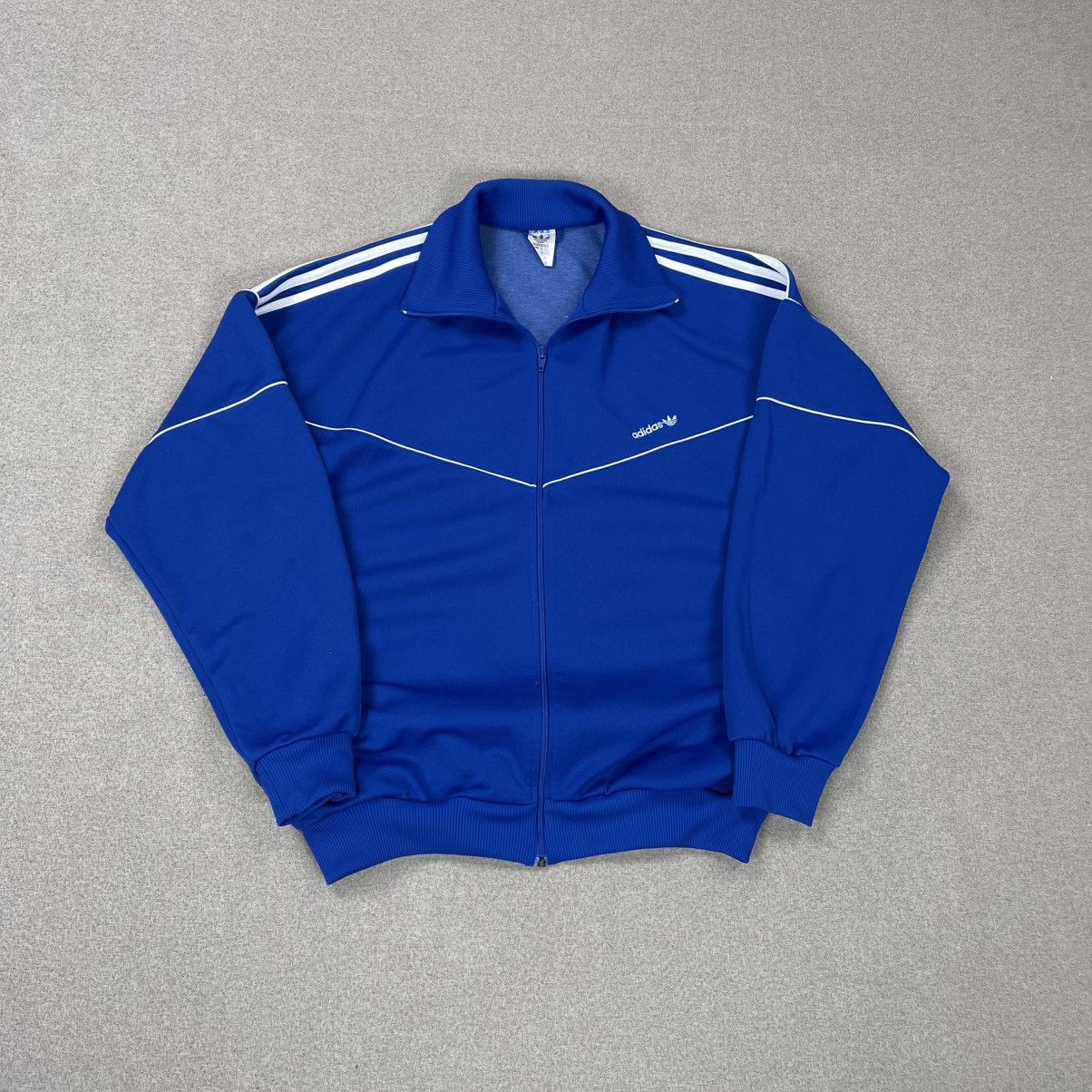 Adidas VINTAGE 80s ADIDAS TRACK JACKET TRACKSUIT TOP ZIP RETRO Size US XXL / EU 58 / 5 - 2 Thumbnail