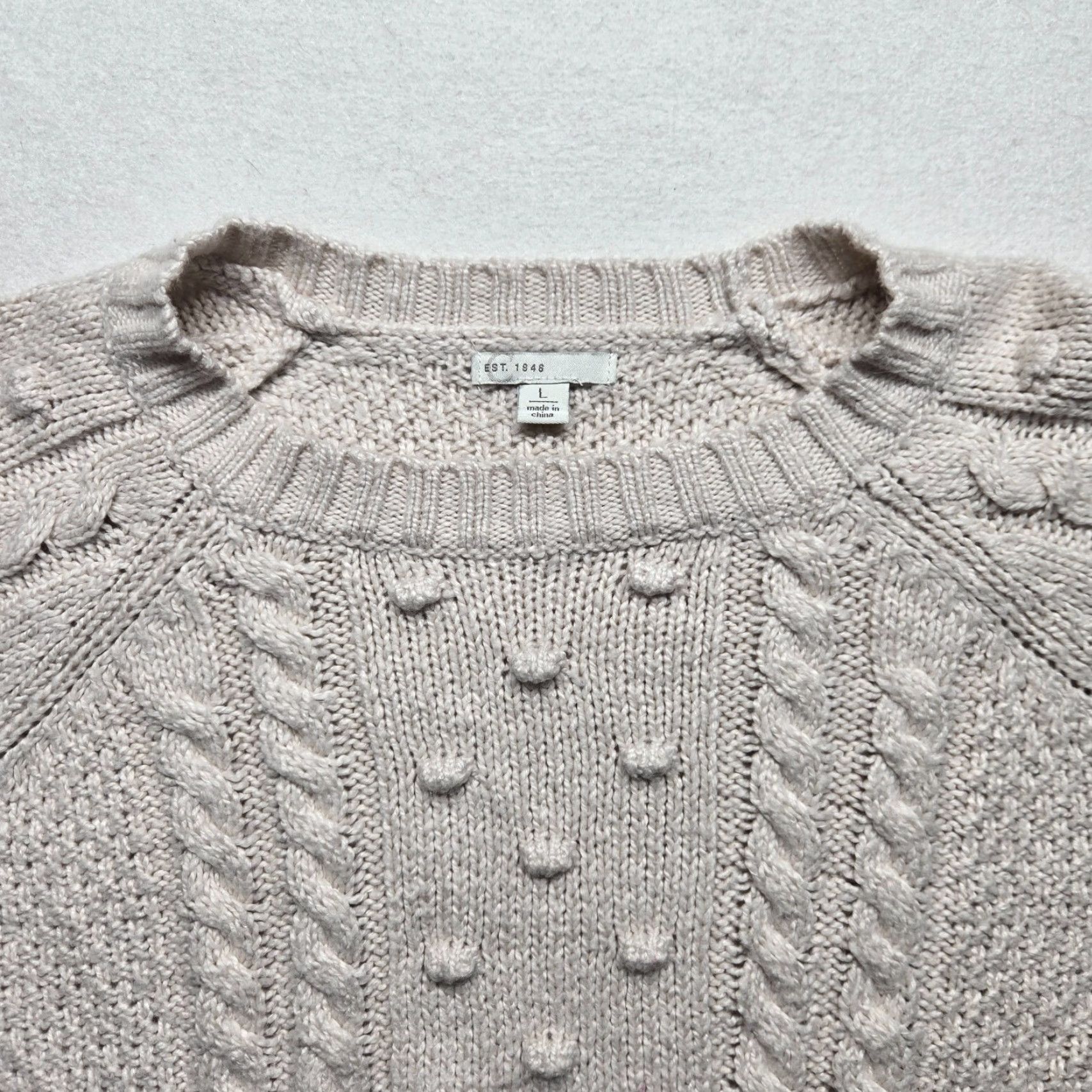 Vintage Cato Brown Long Sleeve Knit Crop Sweater Women's L Regular Casual Modern Size L / US 10 / IT 46 - 2 Thumbnail