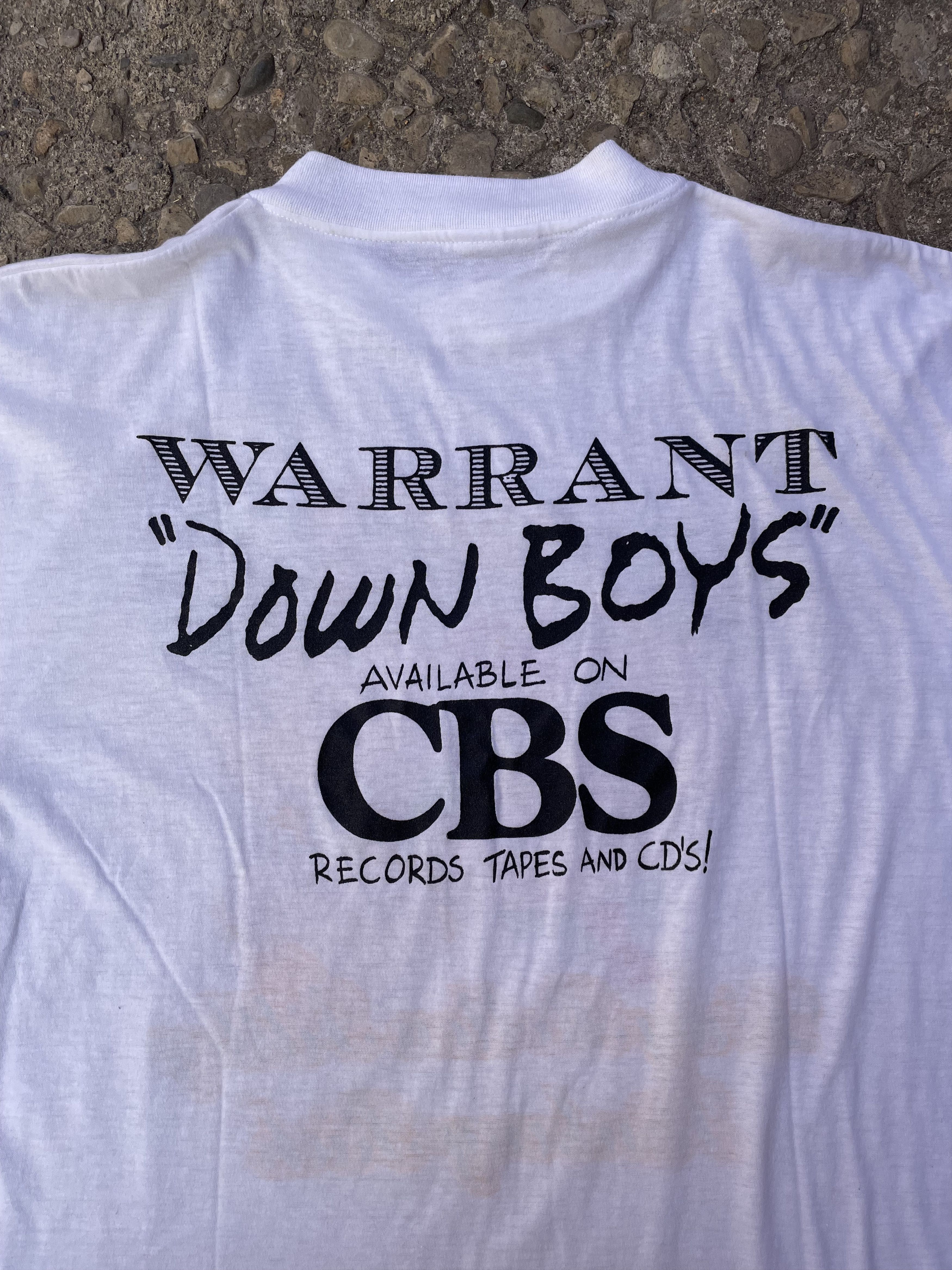 Band Tees × Vintage 1980s Warrant Dirty Rotten Filthy Stinking Rich Band T-Shirt Size US XL / EU 56 / 4 - 2 Thumbnail