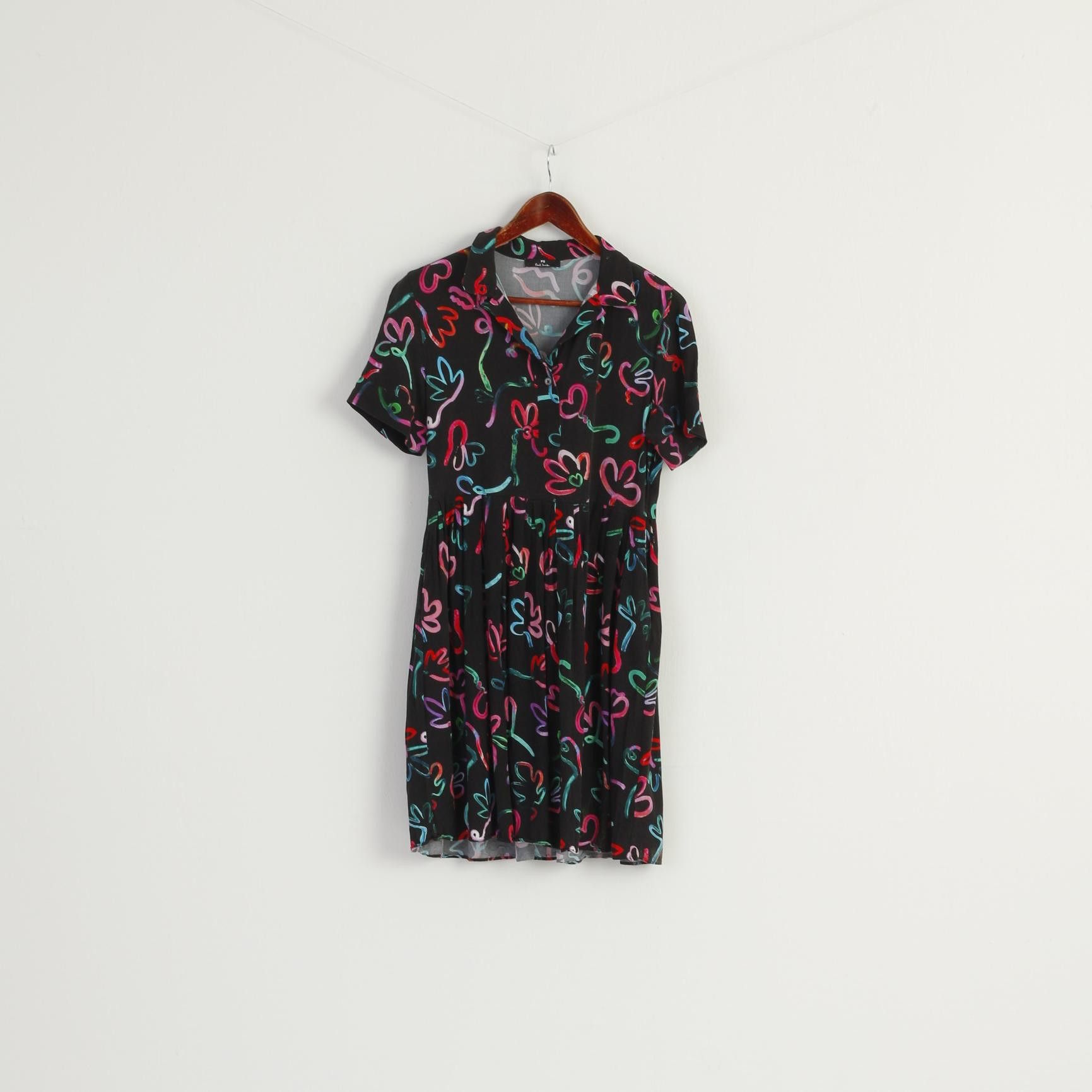 Paul Smith Paul Smith Women 42 S Mini Dress Black Viscose 7766 Size S / US 4 / IT 40 - 2 Thumbnail