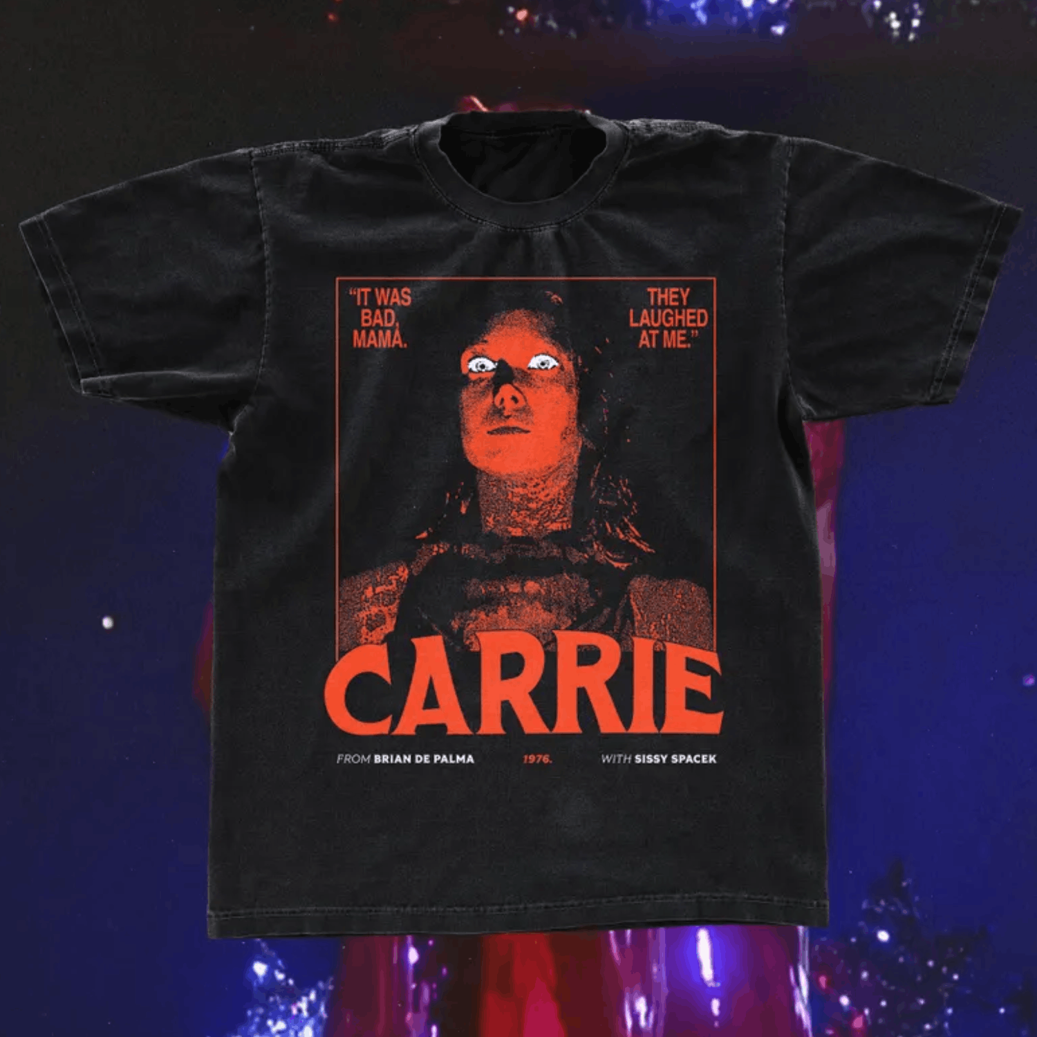 Other Carrie movie 1976 t-shirt, retro horror movie tee Size US L / EU 52-54 / 3 - 1 Thumbnail