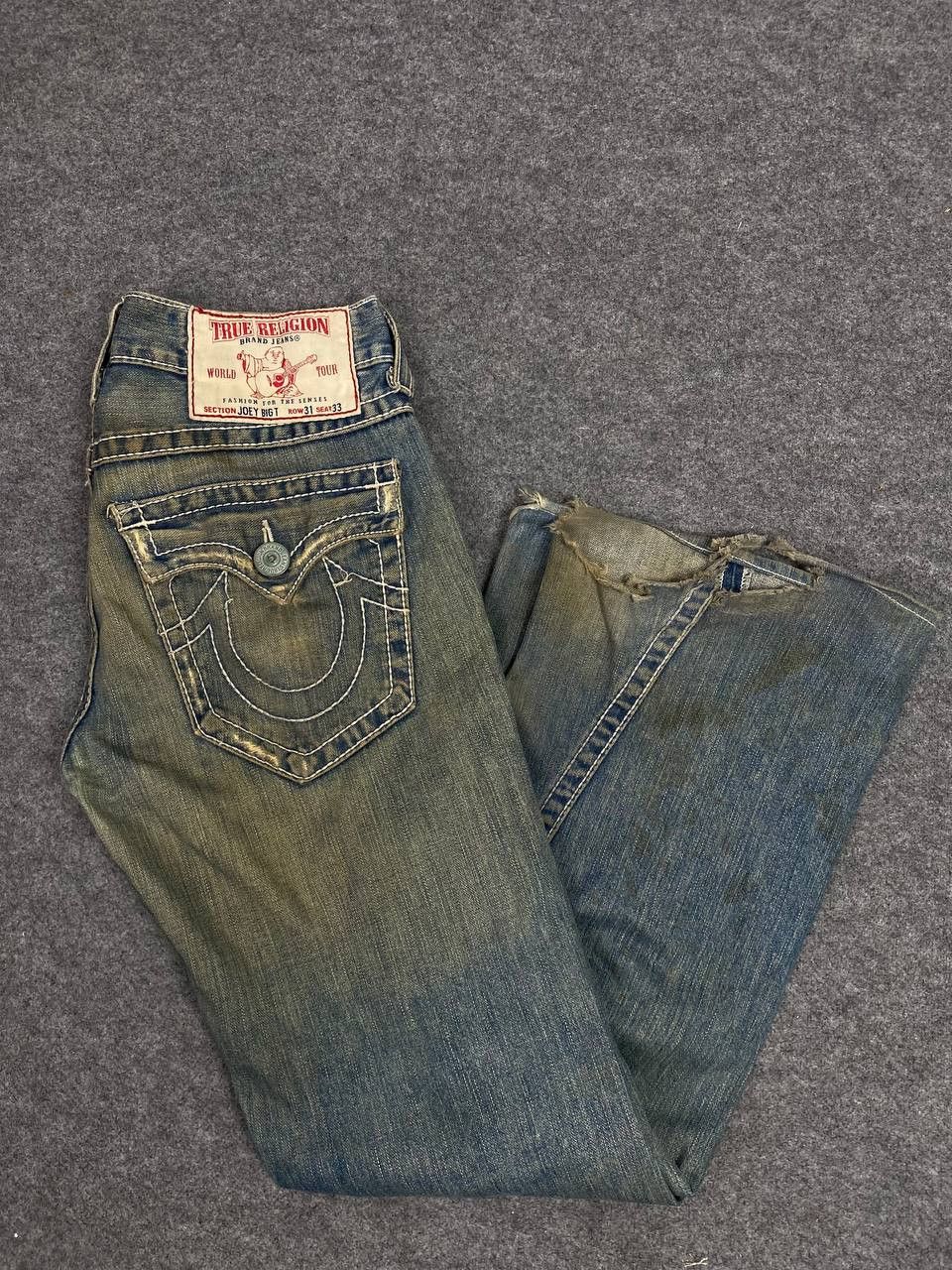True Religion vintage true religion bootcut flare distressed denim Size US 34 / EU 50 - 1 Thumbnail