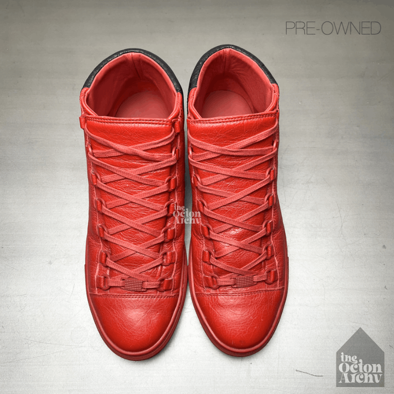 Balenciaga Balenciaga Arena High Top Sneaker Rouge Paprika 483495 Used Size US 8 / EU 41 - 7 Thumbnail