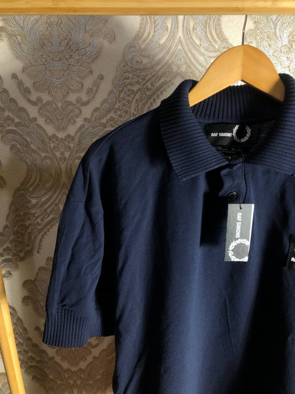 Fred Perry × Raf Simons FRED PERRY RAF SIMONS CHUNKY RIB PIQUE SHIRT DELUX Y2K RARE Size US M / EU 48-50 / 2 - 3 Thumbnail