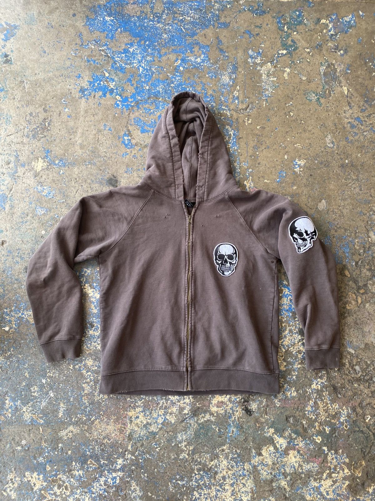 Number (N)ine 04ss Number nine skull zip hoodie archive size 2
