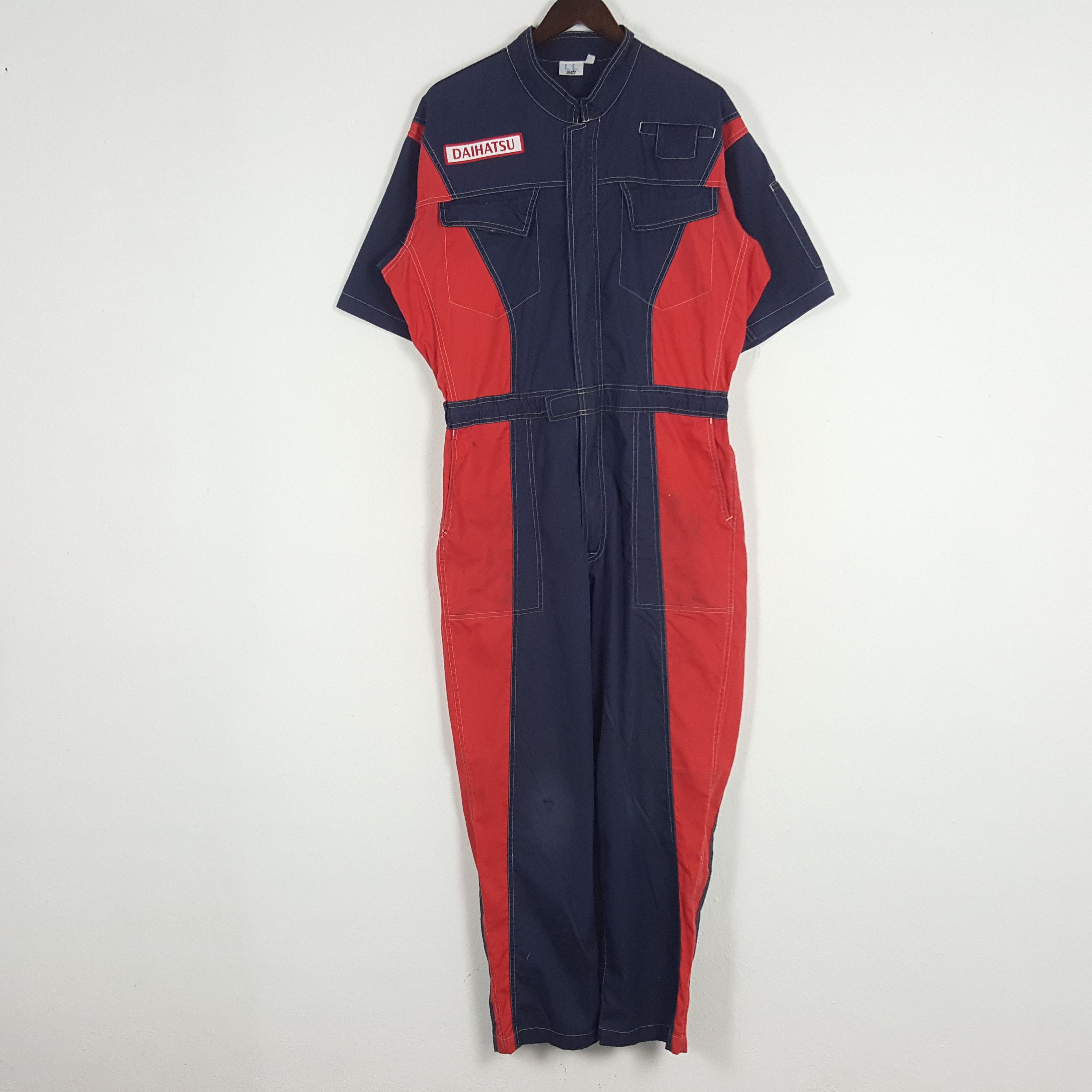 Japanese Brand × Vintage Vintage Daihatsu Japanese Coverall Jumpsuit Jacket Size US L / EU 52-54 / 3 - 4 Thumbnail