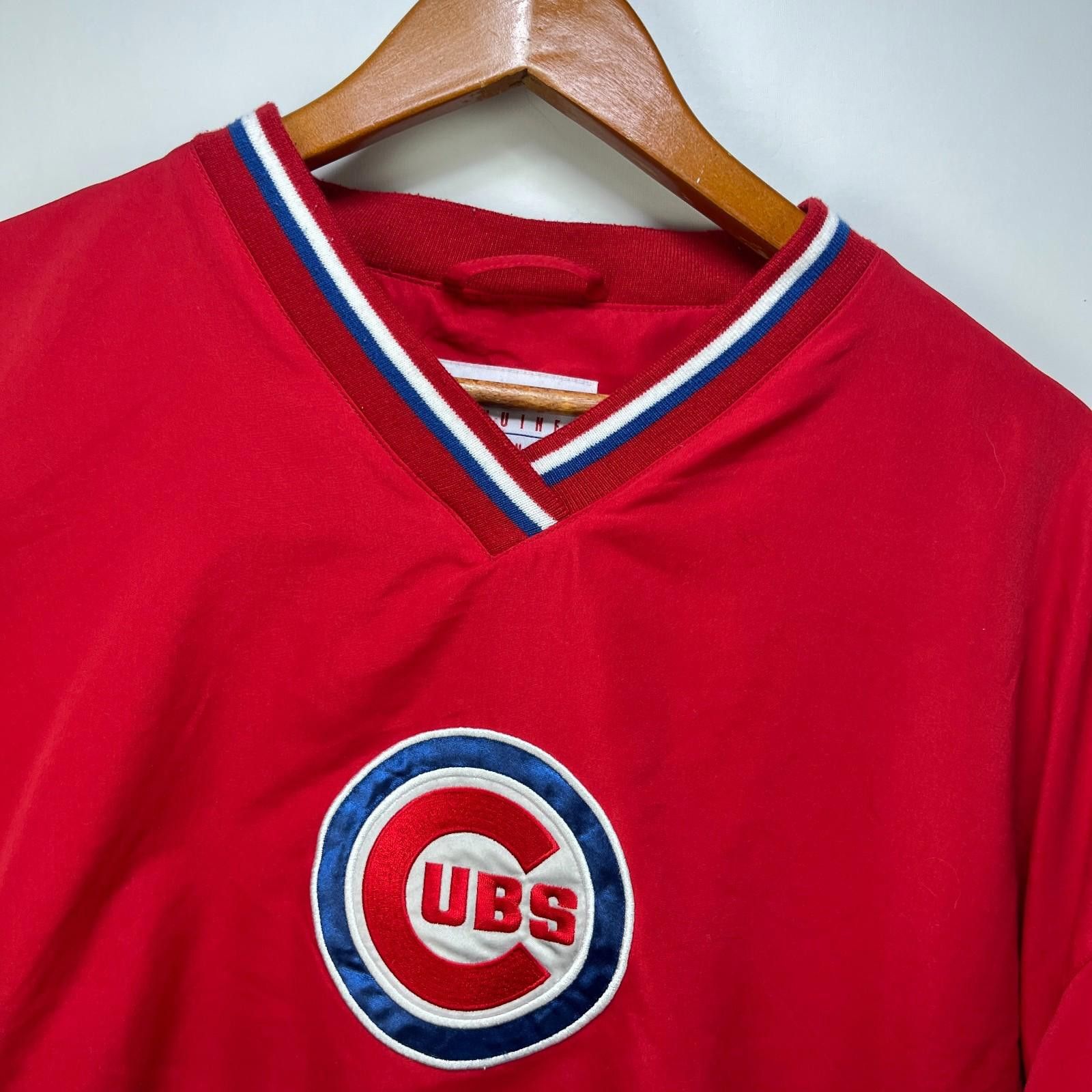 Vintage Vintage Chicago Cubs MLB Pullover Windbreaker Jacket 2XL Size ONE SIZE - 2 Thumbnail
