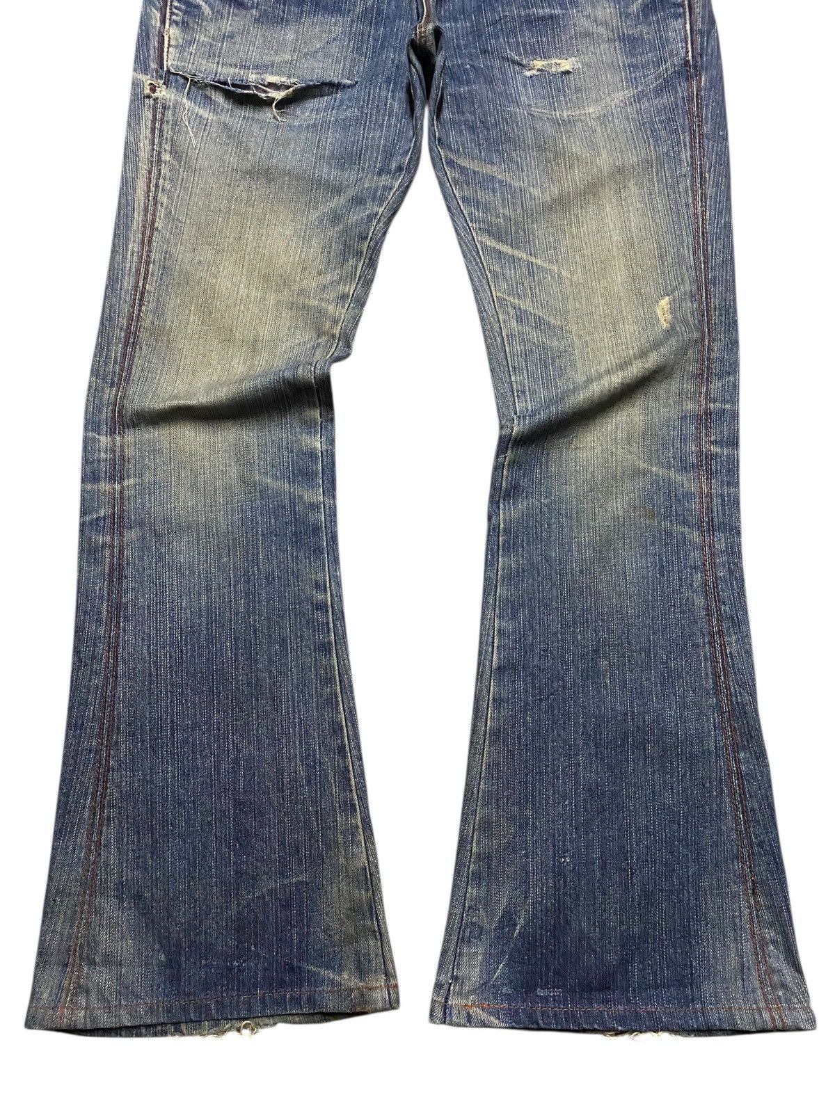 Vintage Japan Brand Made in Nippon Mud Wash Flare Jeans