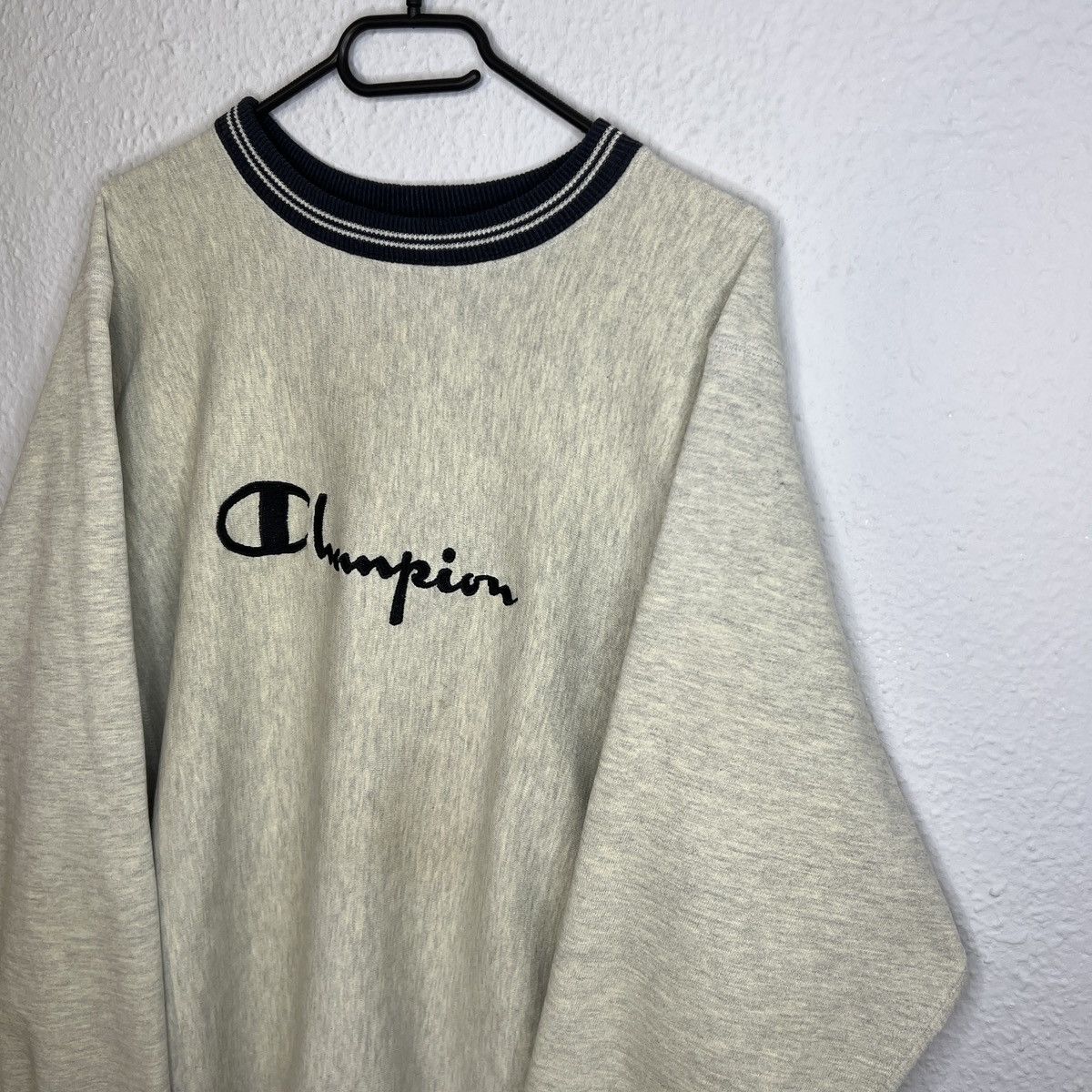 Champion × Vintage Champion Vintage Sweatshirt 80s Reverse Weave Script Logo Size US XL / EU 56 / 4 - 5 Thumbnail