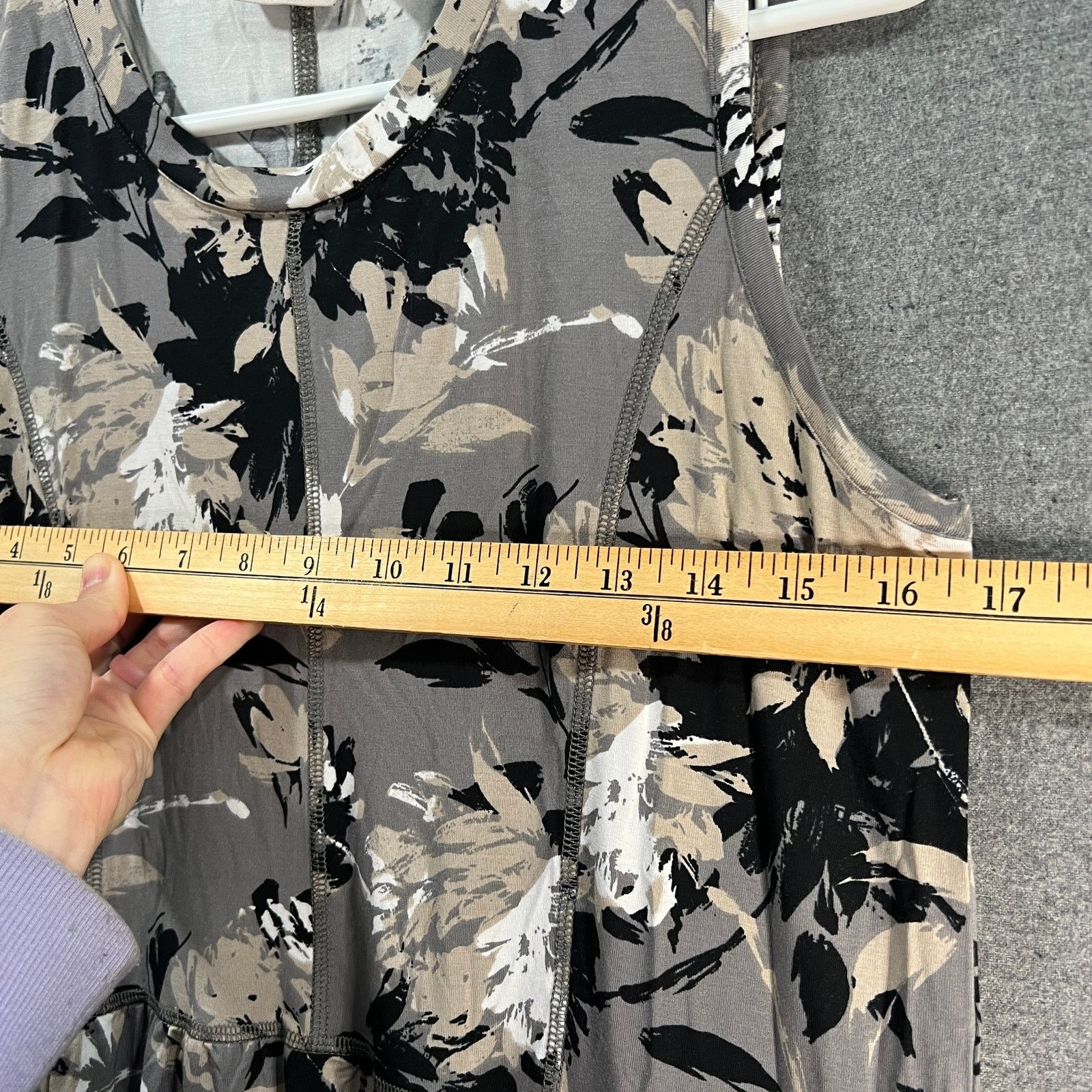 Other LOGO by Lori Goldstein Hi-Low Hem Dress Frost Grey Size S / US 4 / IT 40 - 8 Thumbnail