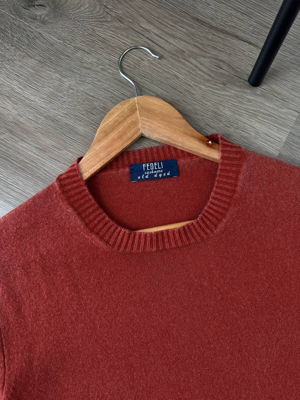 Fedeli × Vintage Vintage Fedeli Cashmere Orange Mens Sweater Size US M / EU 48-50 / 2 - 5 Thumbnail