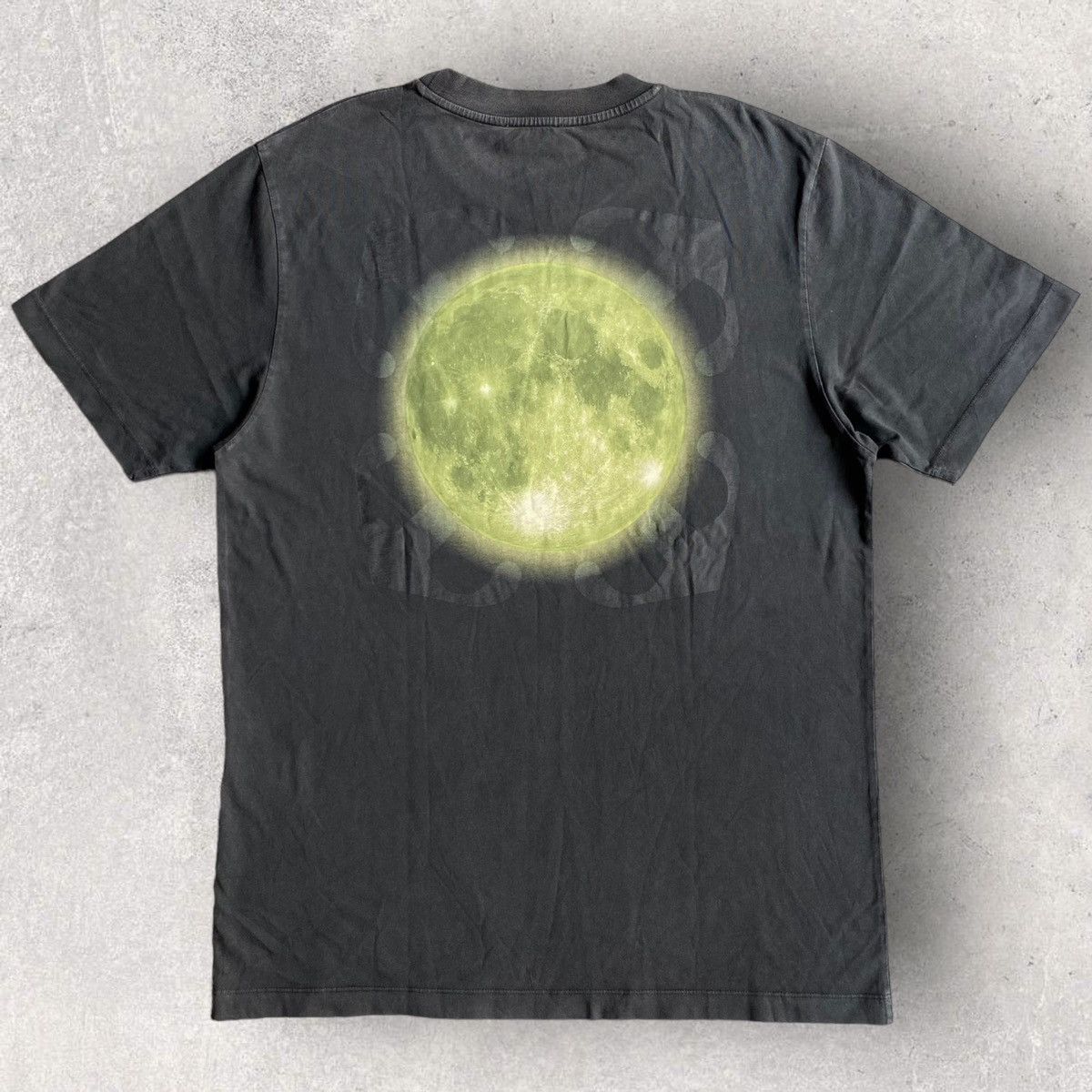 image of Off White Off-White Super Moon Print T Shirt in Black, Men's (Size XL)