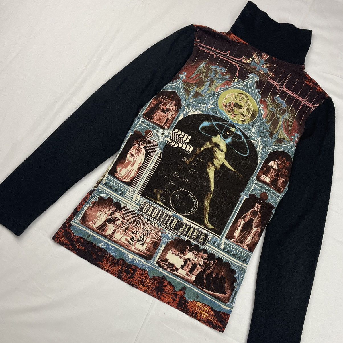 Jean Paul Gaultier 1999 Jean Paul Gaultier Tesla Circuit Elastic Top Vintage Size US M / EU 48-50 / 2 - 4 Thumbnail