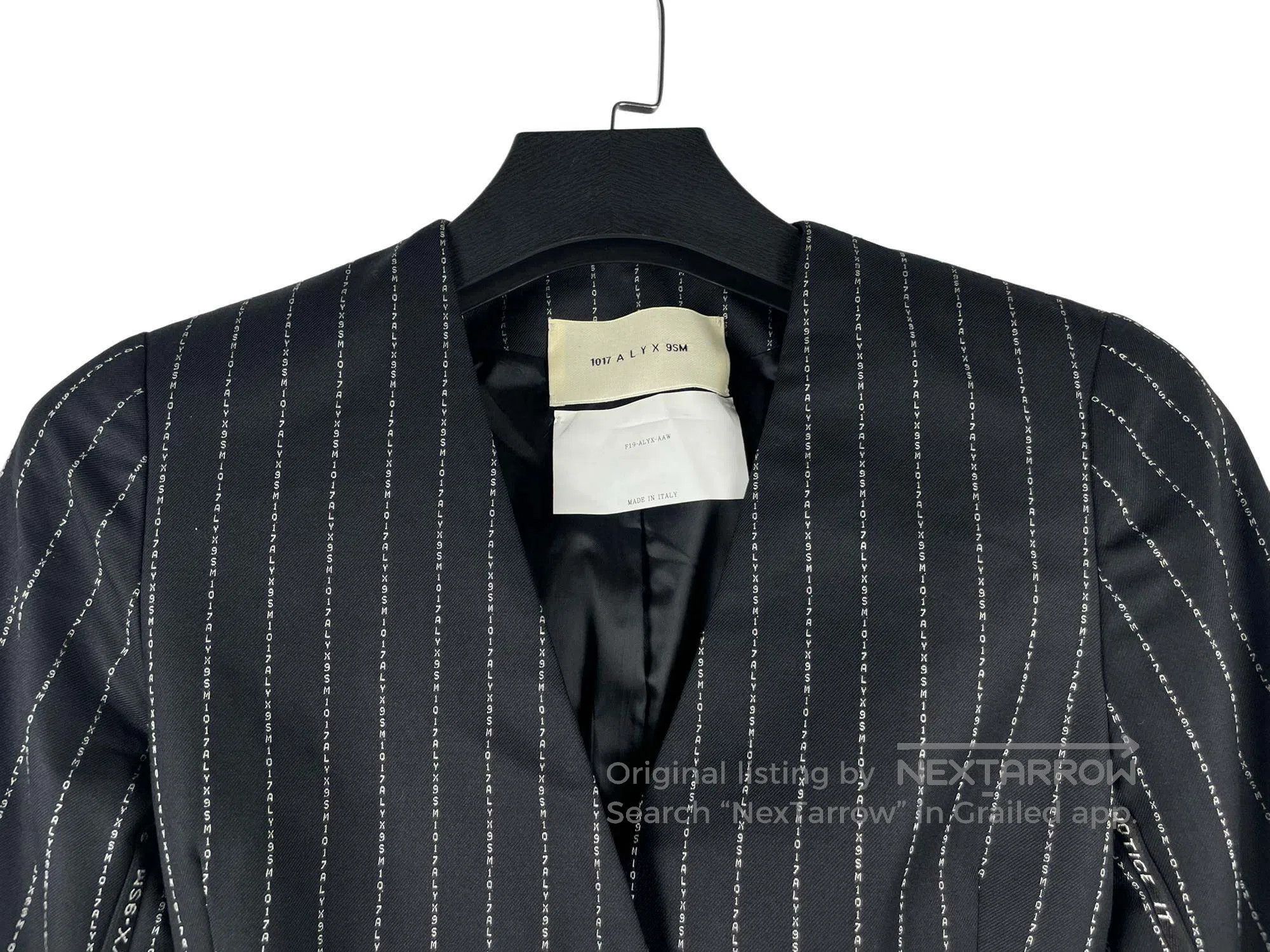 1017 ALYX 9SM 1017 ALYX Utility Letter Stripe Notched Lapel Suit Size XS / US 0-2 / IT 36-38 - 5 Thumbnail